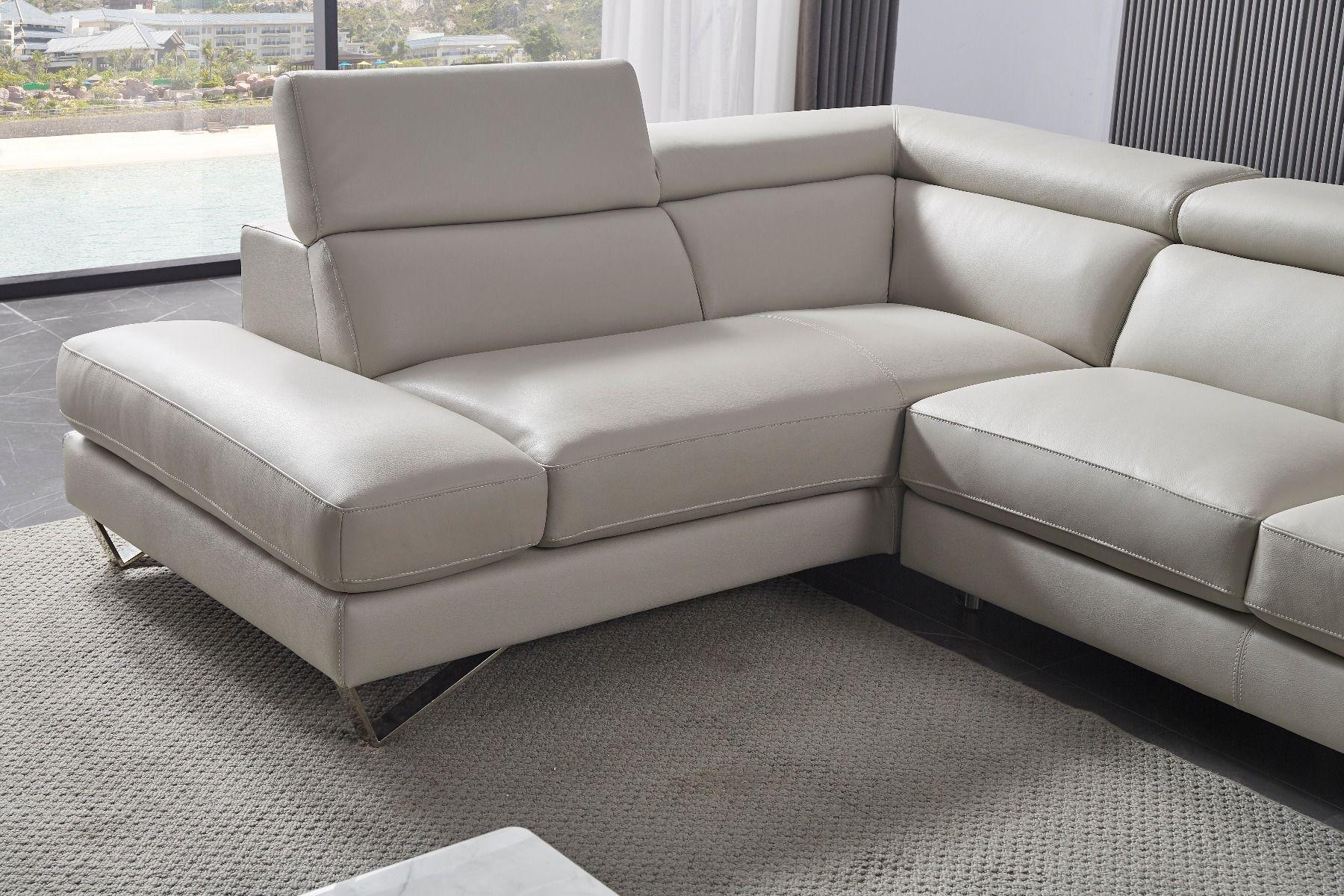 

    
American Eagle Furniture EK-L8010 Sectional Sofa Light Gray EK-L8010R-LG
