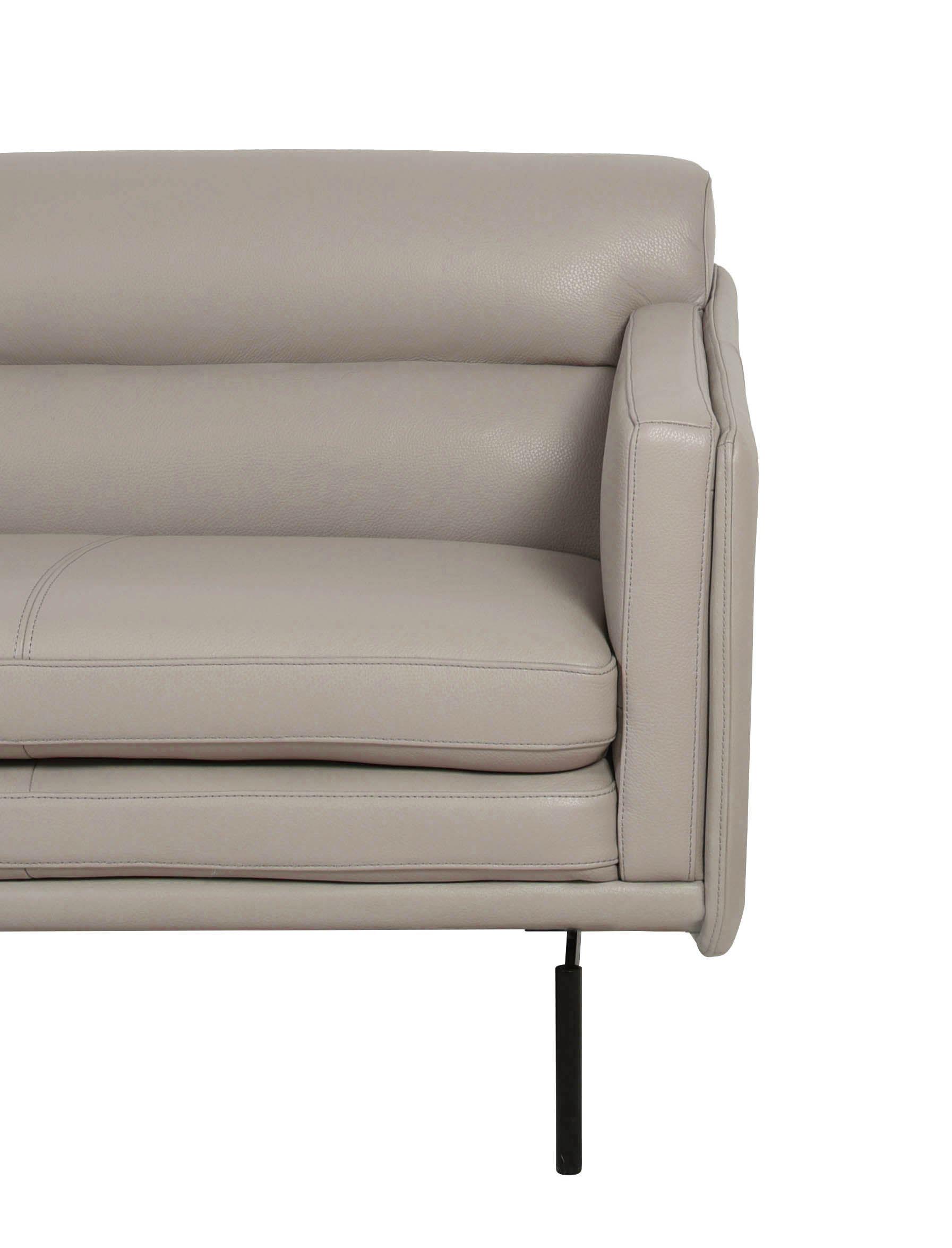 

                    
Buy Light Gray Genuine Leather Sofa McCoy 442 Moroni Contemporary Modern
