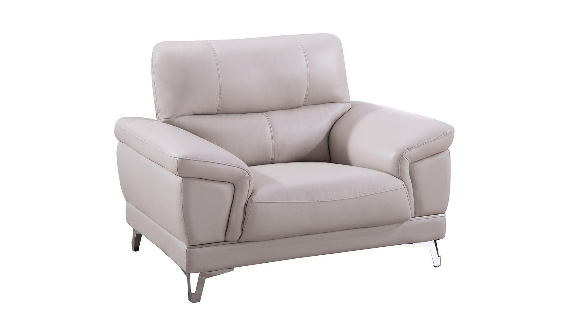 

                    
American Eagle Furniture EK151-LG Sofa Set Light Gray Italian Leather Purchase 
