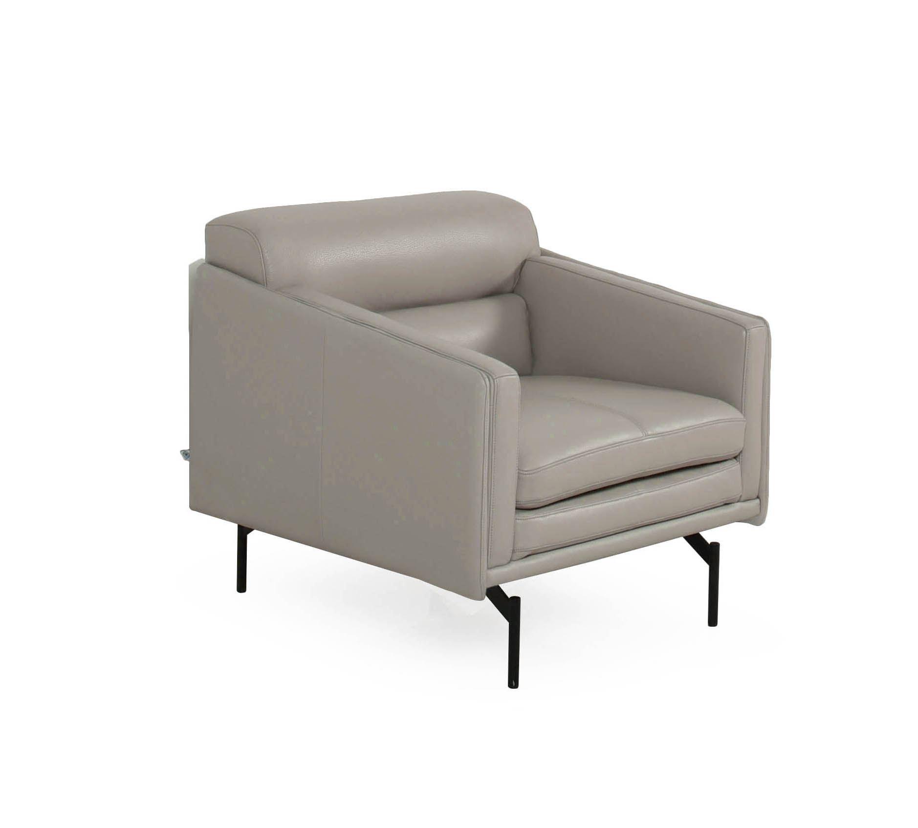 

    
 Order  Light Gray Genuine Leather Sofa Set 3Pcs McCoy 442 Moroni Contemporary Modern
