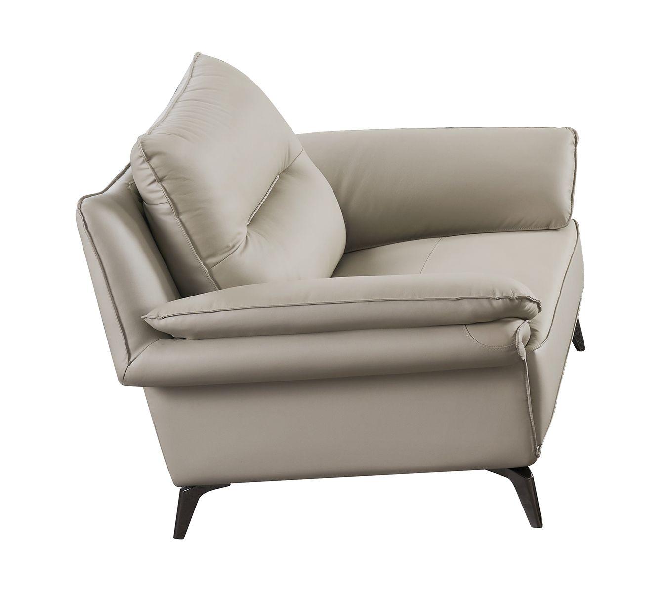 

                    
American Eagle Furniture EK-D836-LG Sofa Set Light Gray Top grain leather Purchase 

