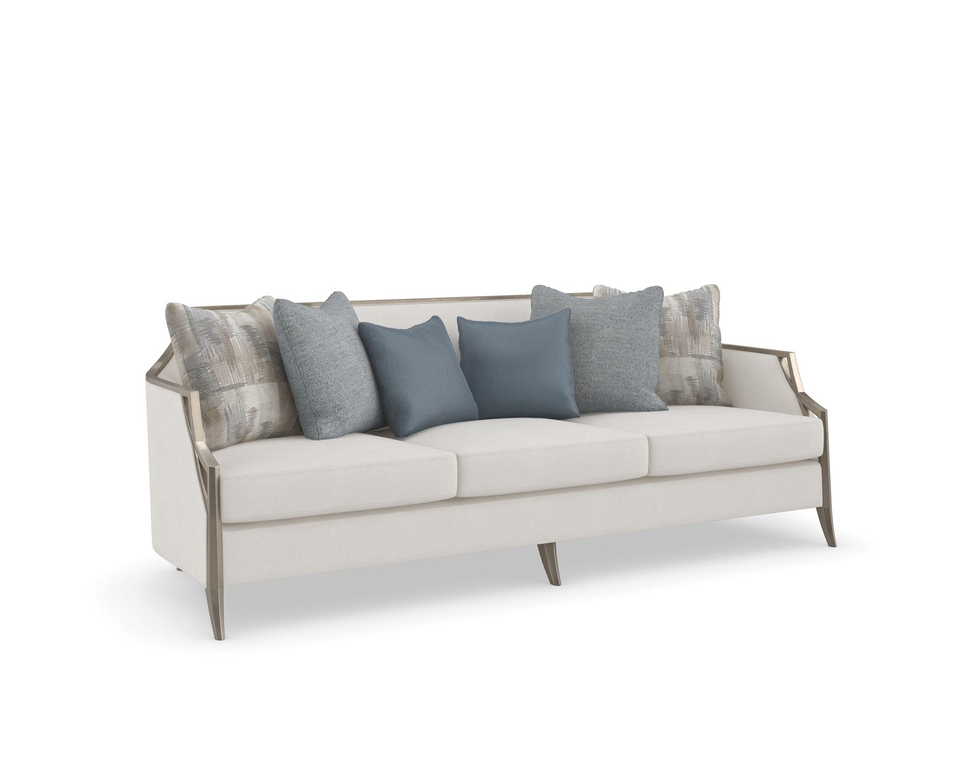 

    
Light Gray  Herringbone Performance Fabric Sofa Set 3Pcs X FACTOR by Caracole
