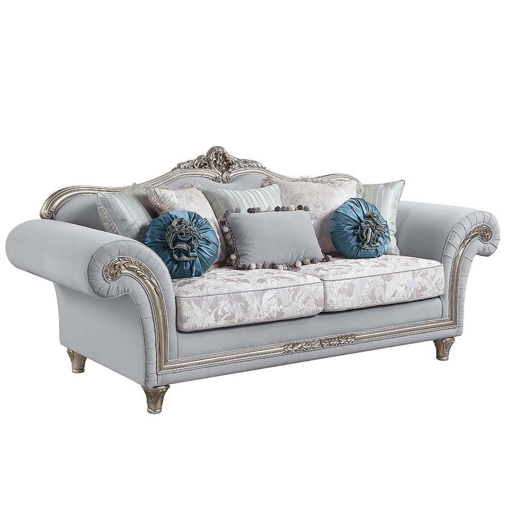 

    
Acme Furniture Pelumi Sofa Loveseat and Chair Set Light Gray LV01112-3pcs
