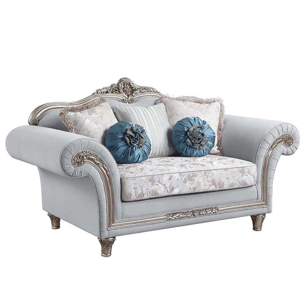 

    
LV01112-3pcs Acme Furniture Sofa Loveseat and Chair Set
