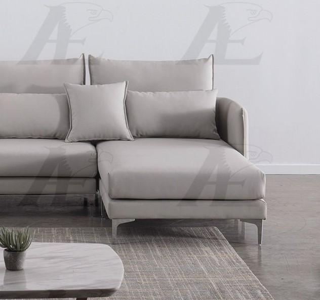 

        
American Eagle Furniture AE-L2375M-LG Sectional Sofa Light Gray Fabric 00656237670693
