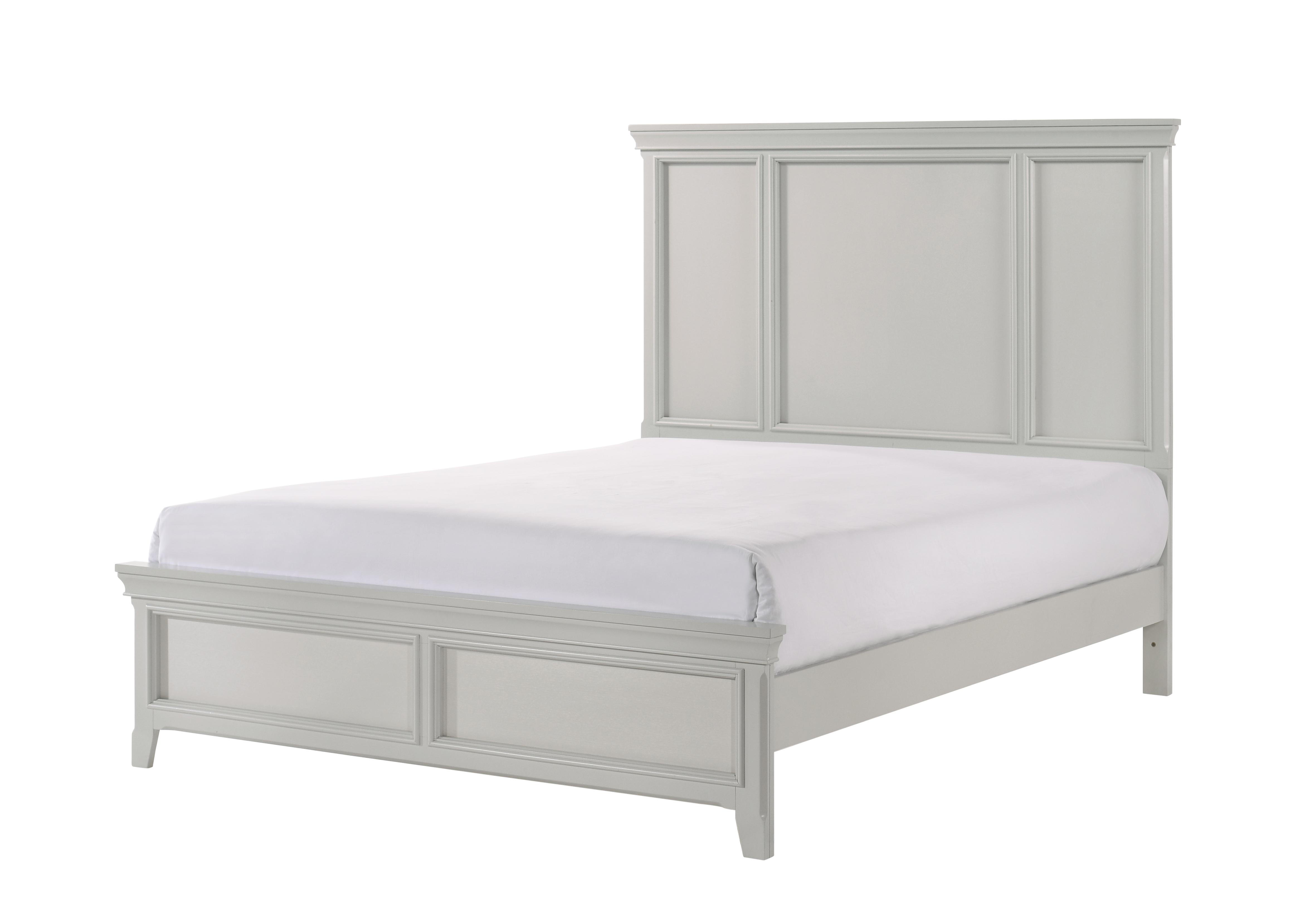 

    
Light Gray Panel Queen Bed MEADOW 200-105 Bernards Modern

