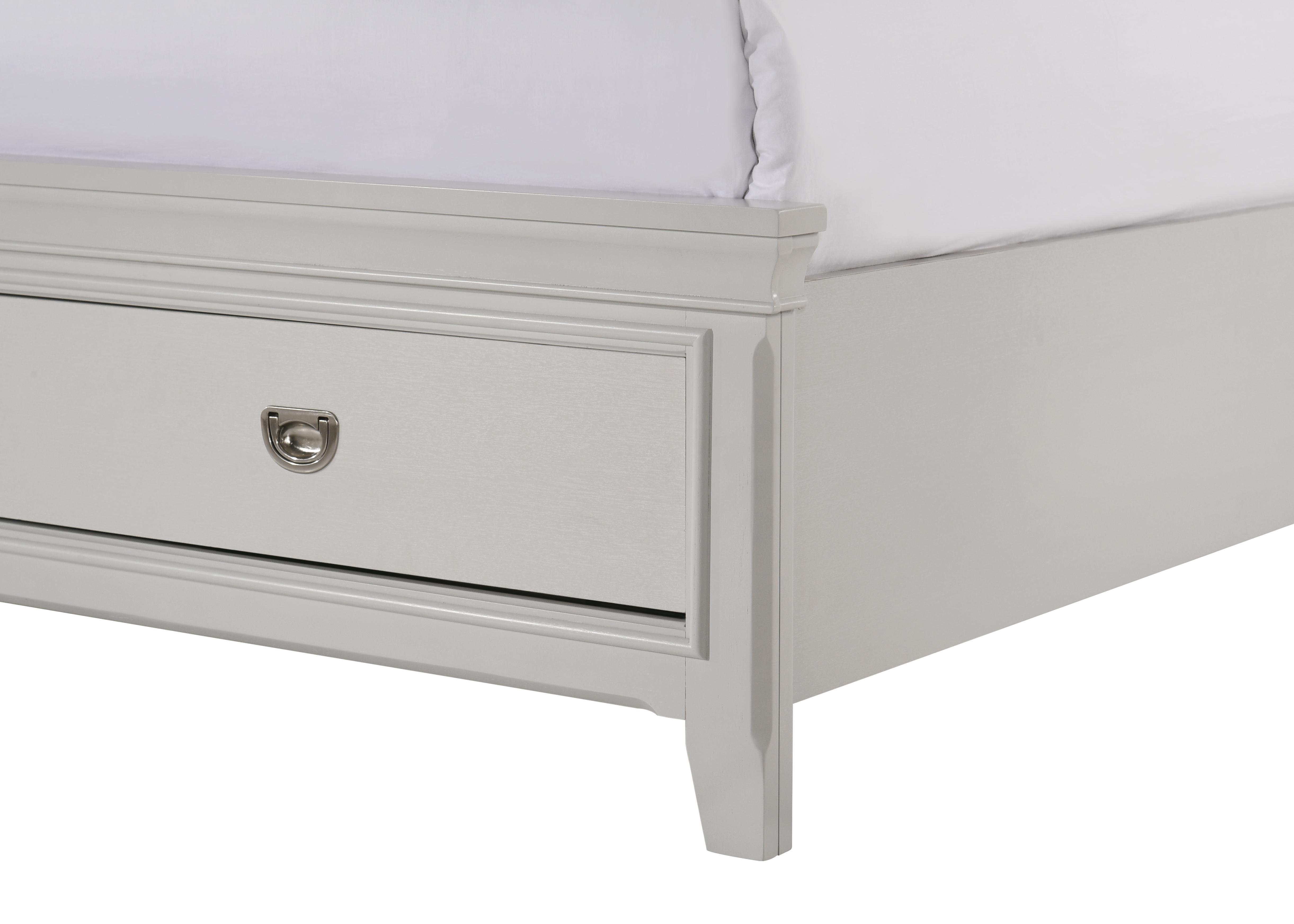 

        
Bernards Furniture MEADOW 200-111 Storage Bed Light Gray/White  708939200170
