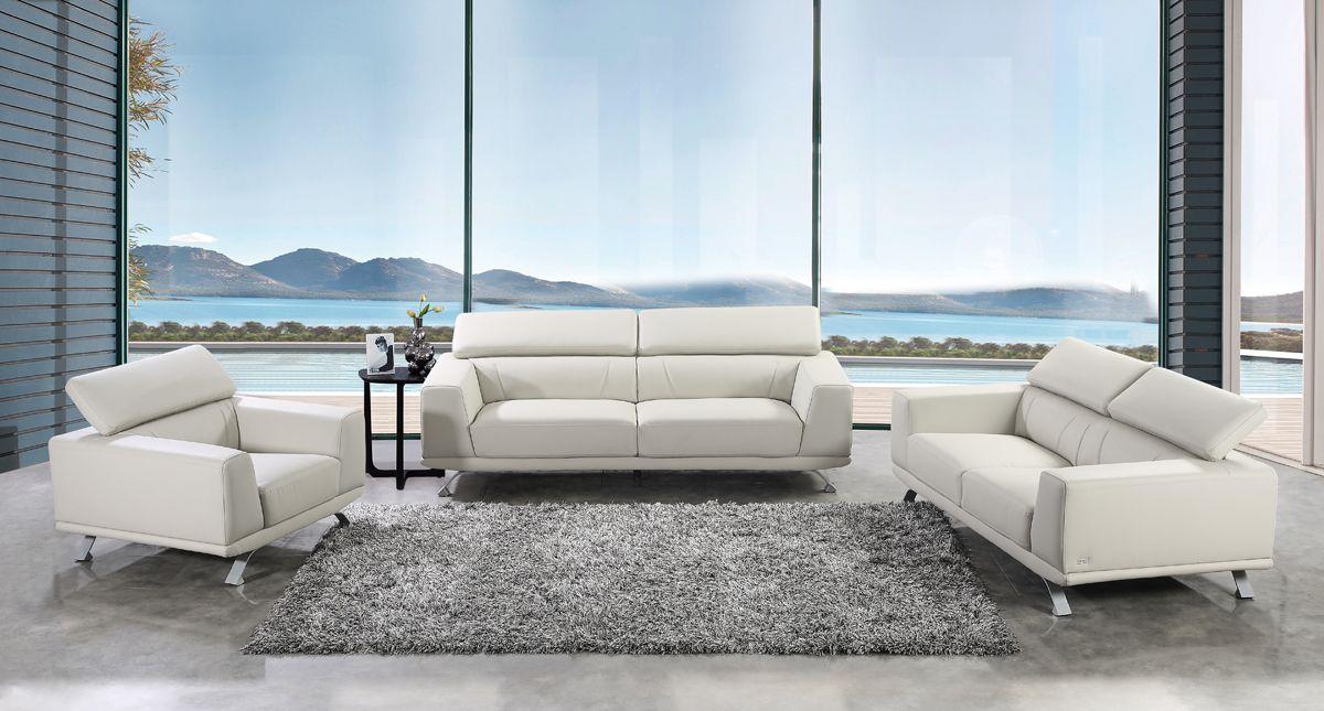 

    
VGKN8334-LTGRY VIG Furniture Sofa Set
