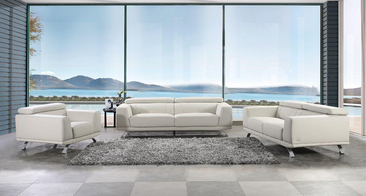 

    
VGKN8334-LTGRY Light Grey Eco-Leather Sofa Set 3Pcs Divani Casa Brustle VIG Contemporary

