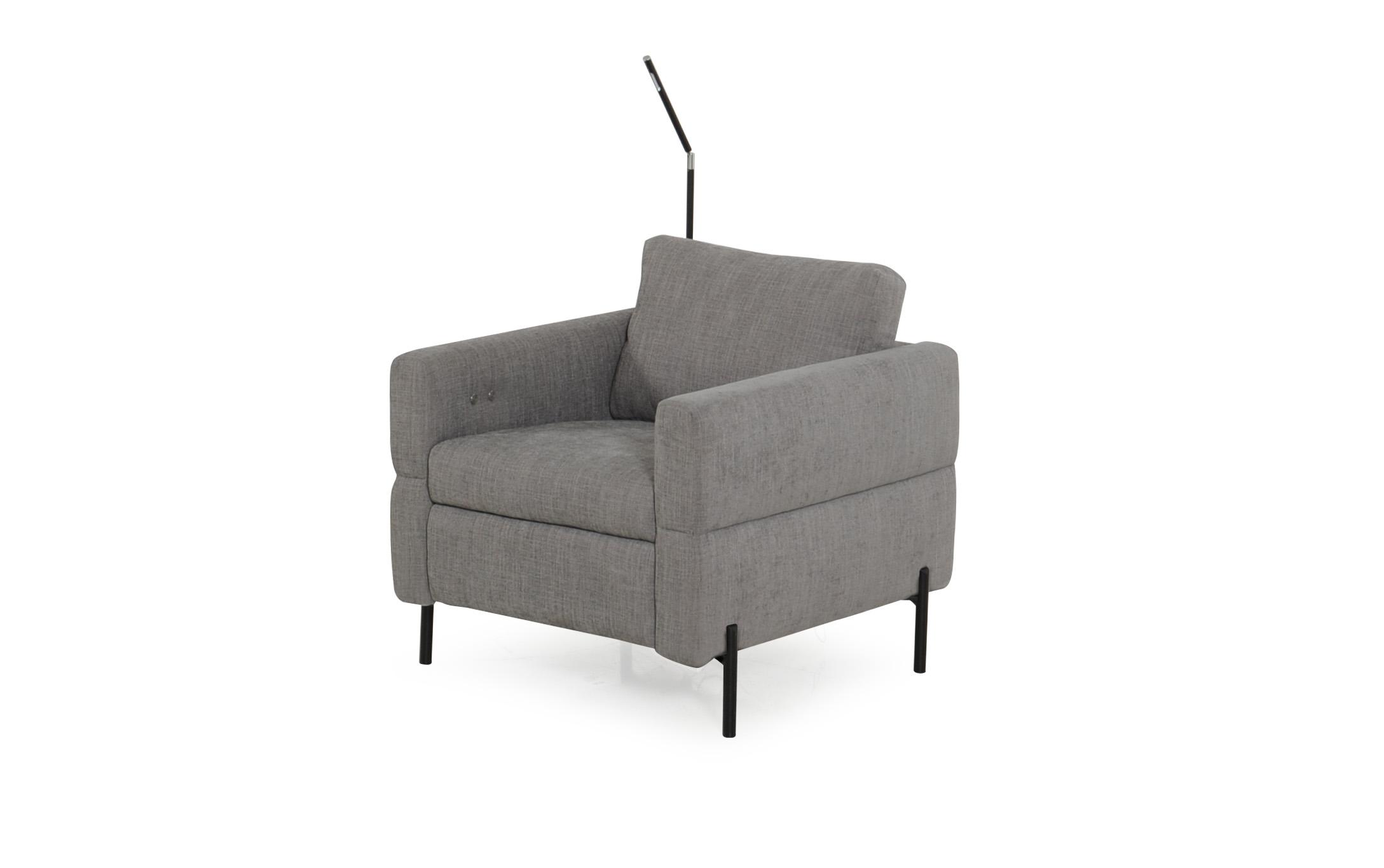 

    
Light Grey Fabric Single Motor Motion Recliner Chair  Contemporary Moroni Morris
