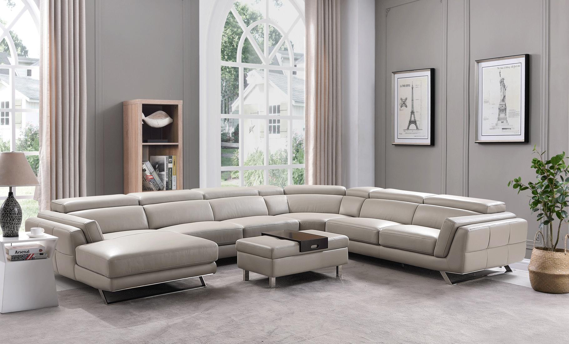 

    
ESF 582 Sectional Left Sectional Sofa Light Gray 582SECTIONAL
