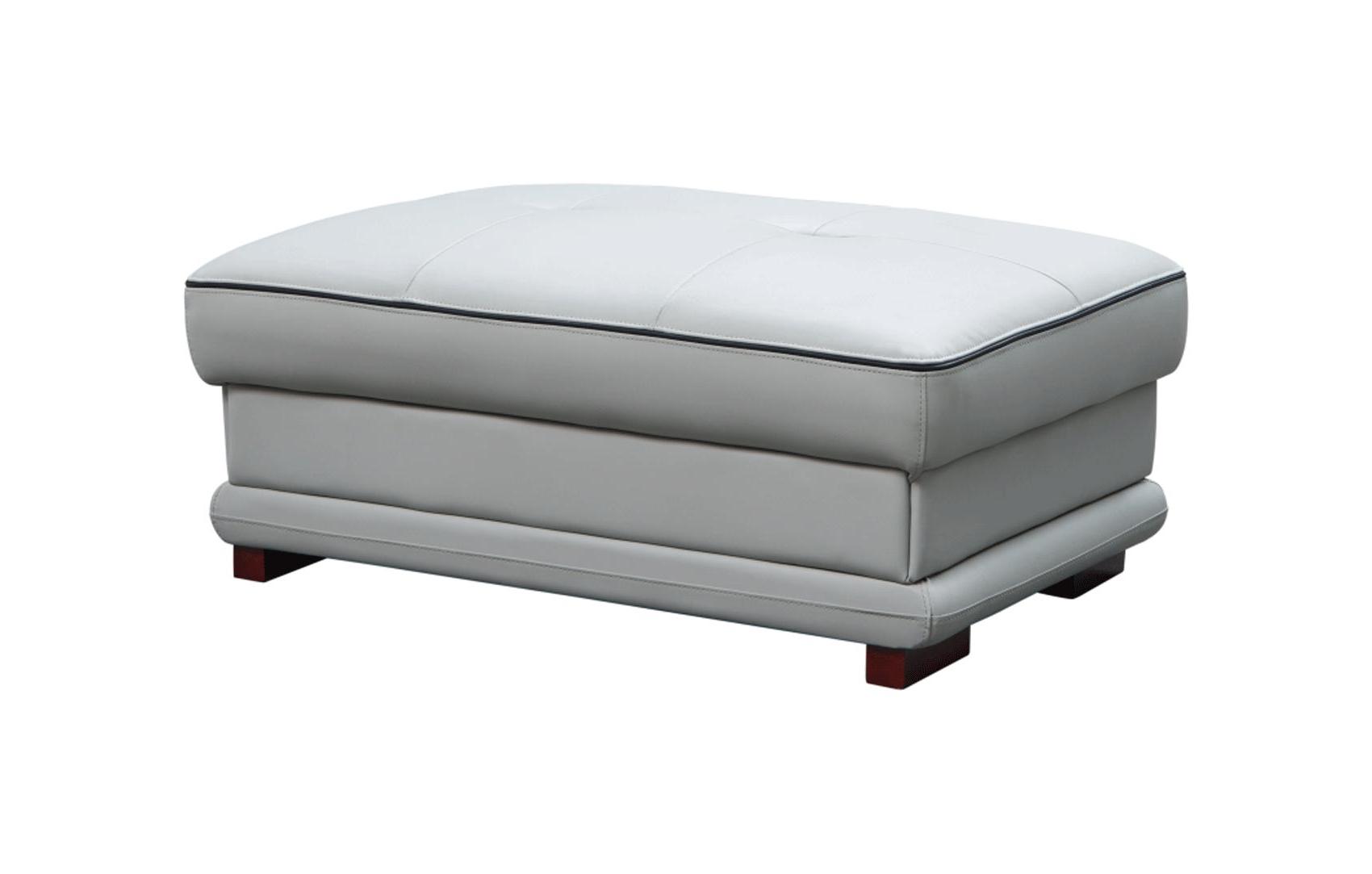 

    
908SECTIONAL-Set-3 Light Grey Top-grain Leather Sectional Sofa Set 3Pcs LEFT Contemporary ESF 908

