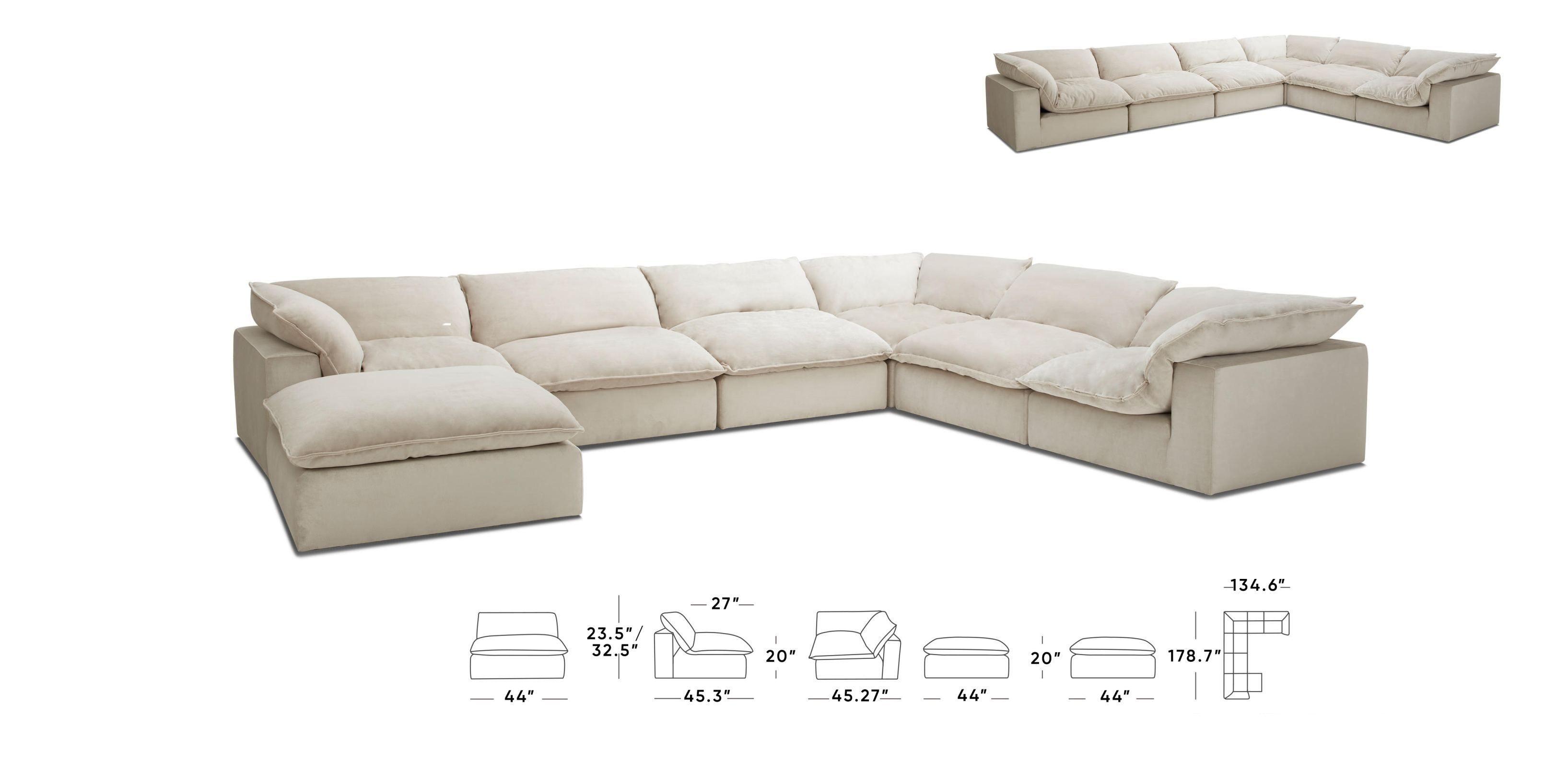 

    
Light Grey U Shaped Sectional Sofa VIG Divani Casa Garman Modern Contemporary
