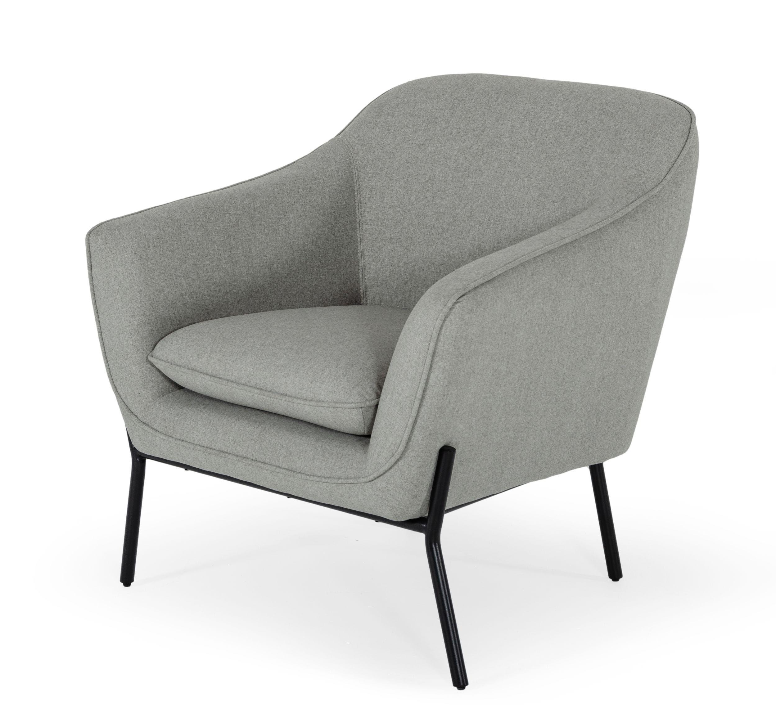 

    
Light Grey Velvet Armchair Set 2Pcs Modrest Joiner VIG Modern Contemporary
