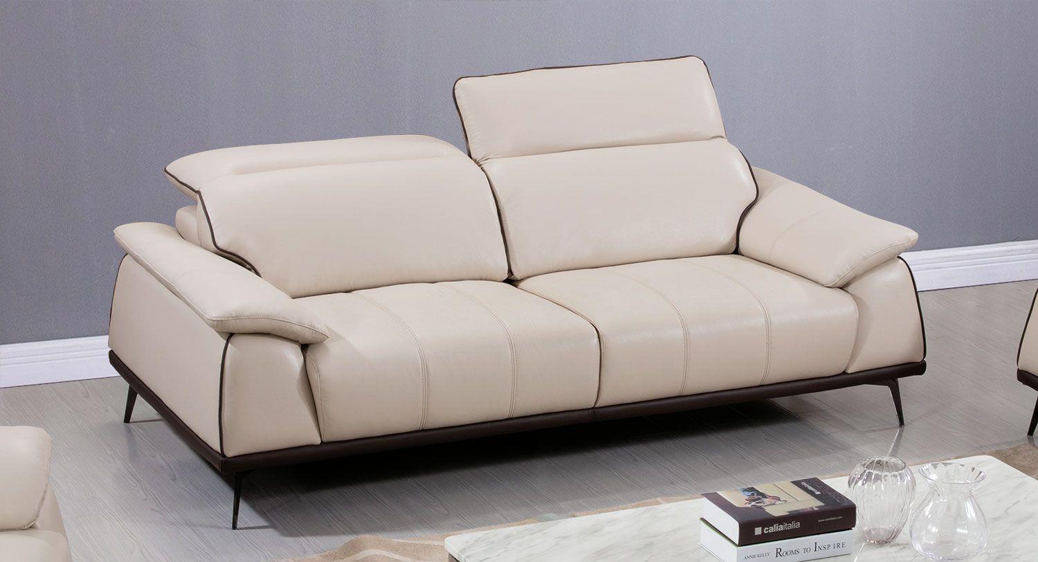 

    
Light Tan Genuine Leather Sofa Set 3Pcs EK526-LT/DB-SF American Eagle Modern
