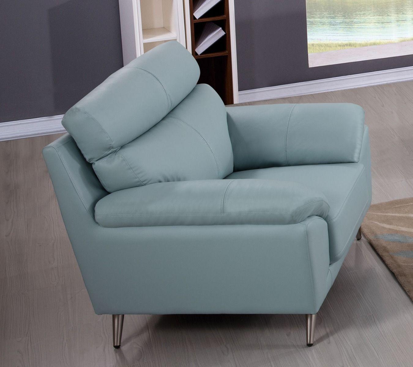 

                    
American Eagle Furniture EK528-LB-SF Sofa Set Teal Italian Leather Purchase 
