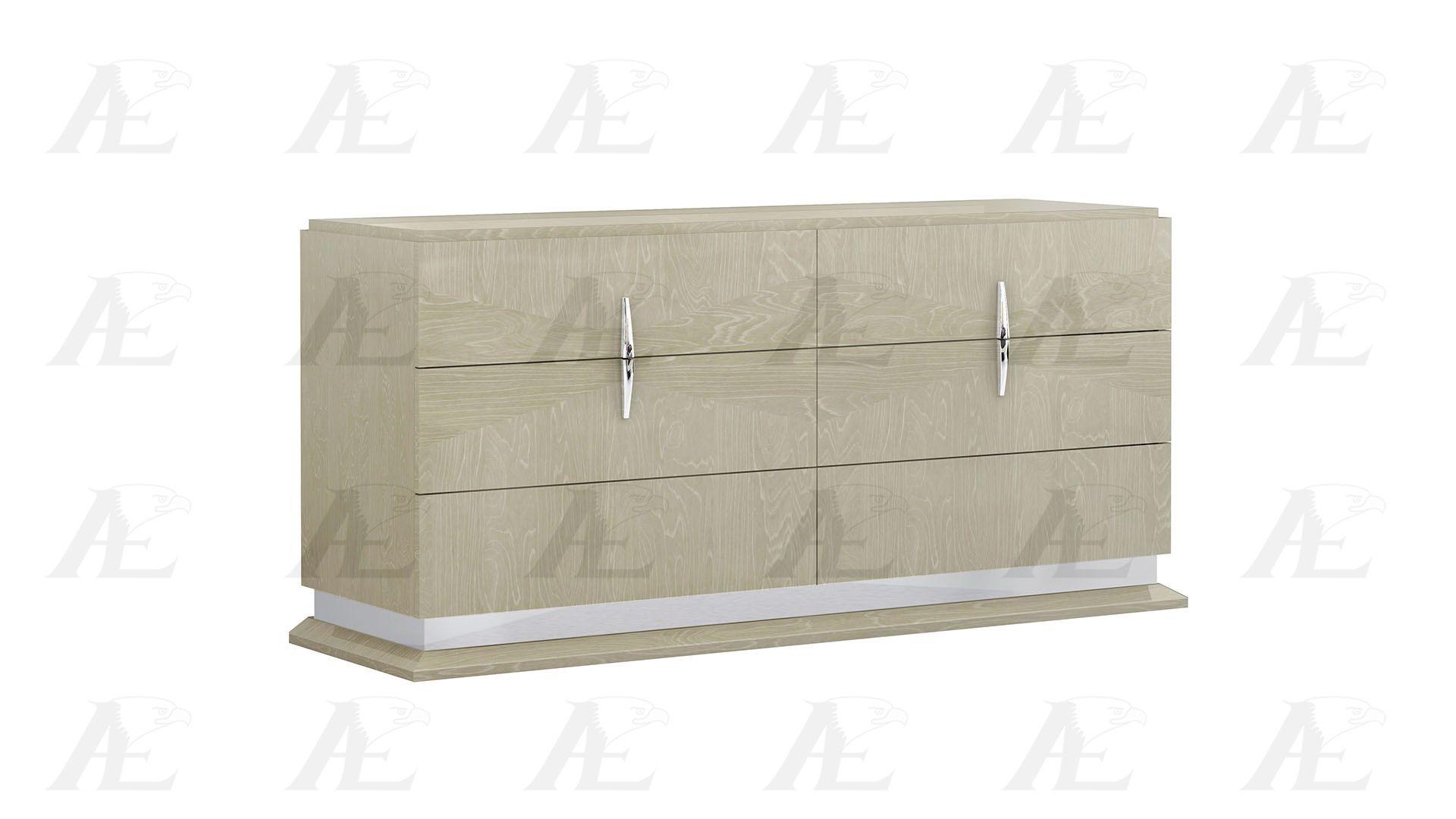 

                    
American Eagle Furniture P108-BED-EK Platform Bedroom Set Light Walnut/Beige PU Purchase 
