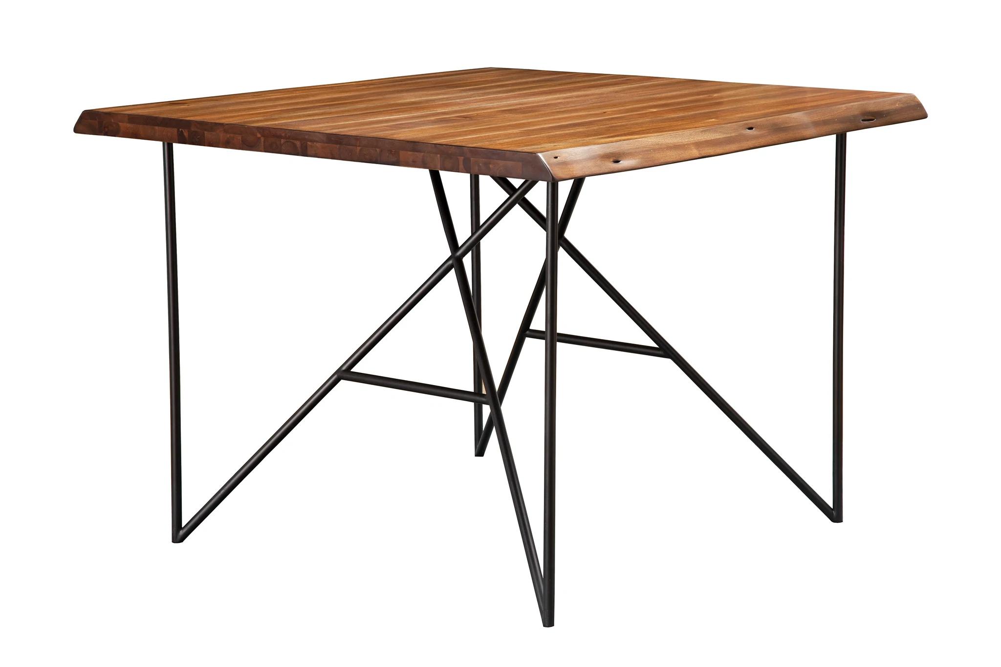 Contemporary, Rustic Dining Table LIVE EDGE 1968-48 in Walnut 
