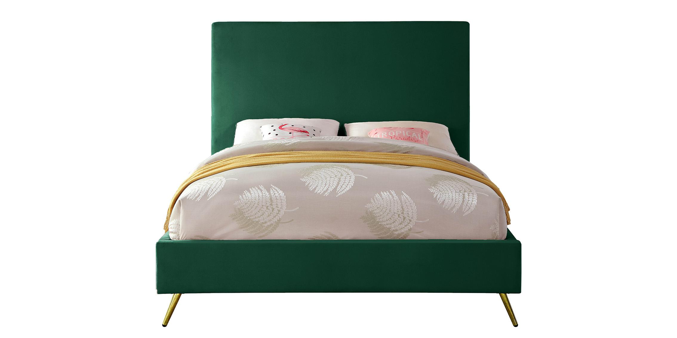 

        
Meridian Furniture JASMINE Green-F Platform Bed Green Velvet 704831405286
