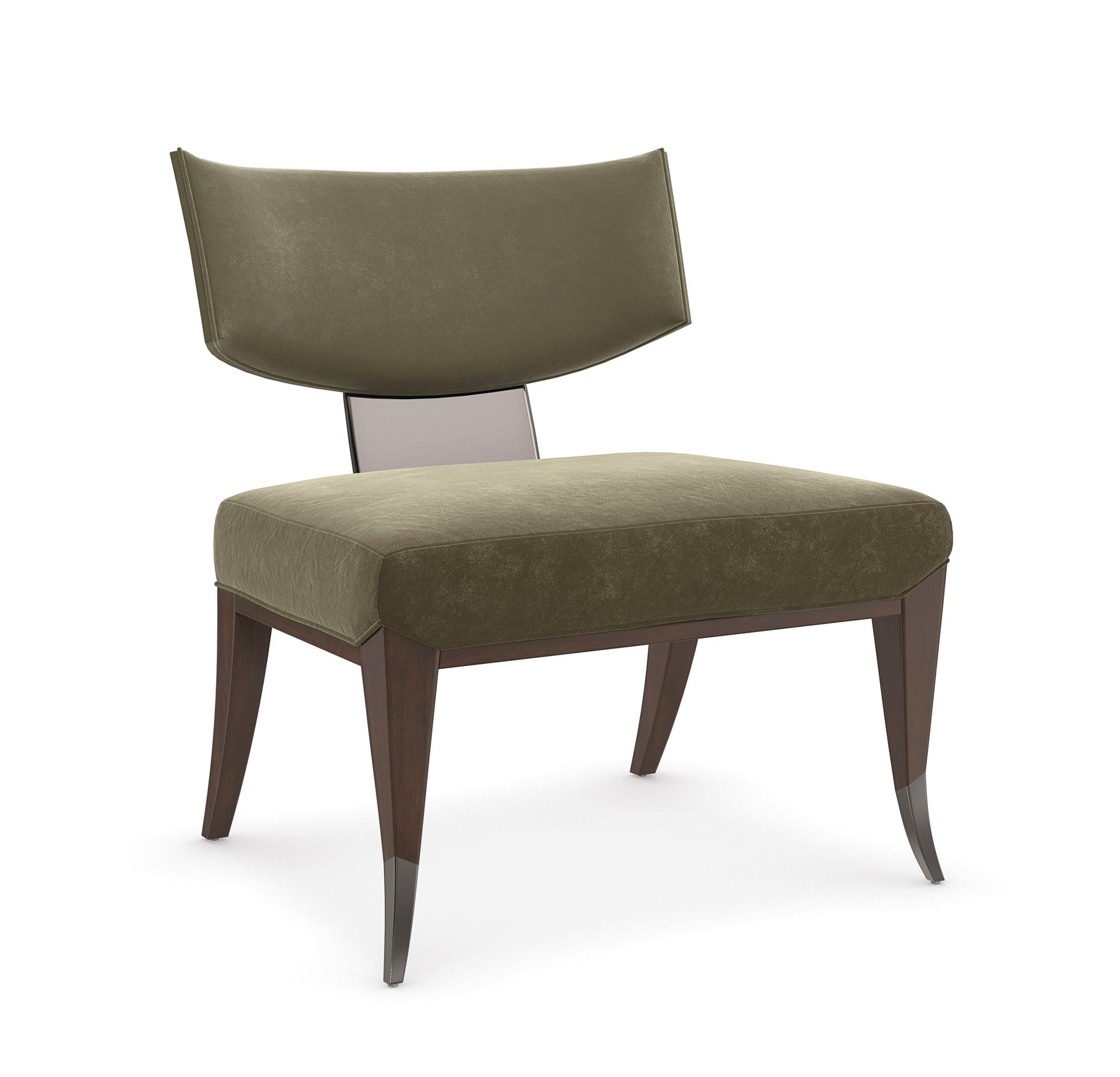 

    
Luxurious Heathered Velvet Upholstered Accent Chair MYKONOS by Caracole
