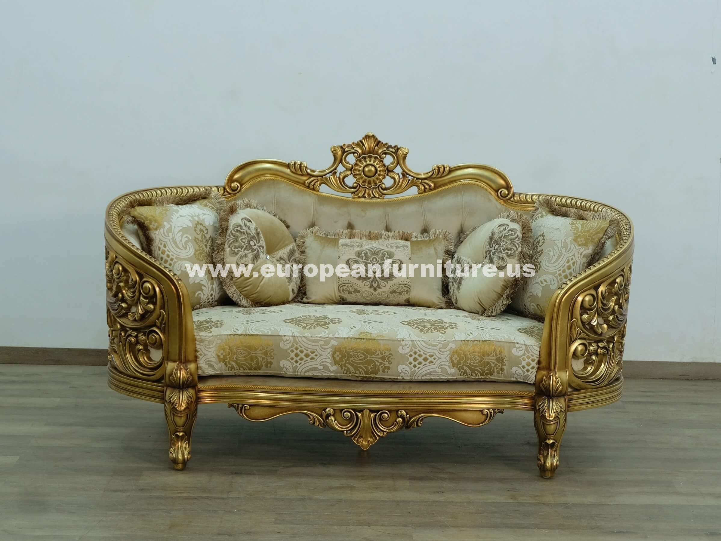 

                    
Buy Classic Antique Bronze Gold Fabric 30016 BELLAGIO Sofa Set 4Pcs EUROPEAN FURNITURE
