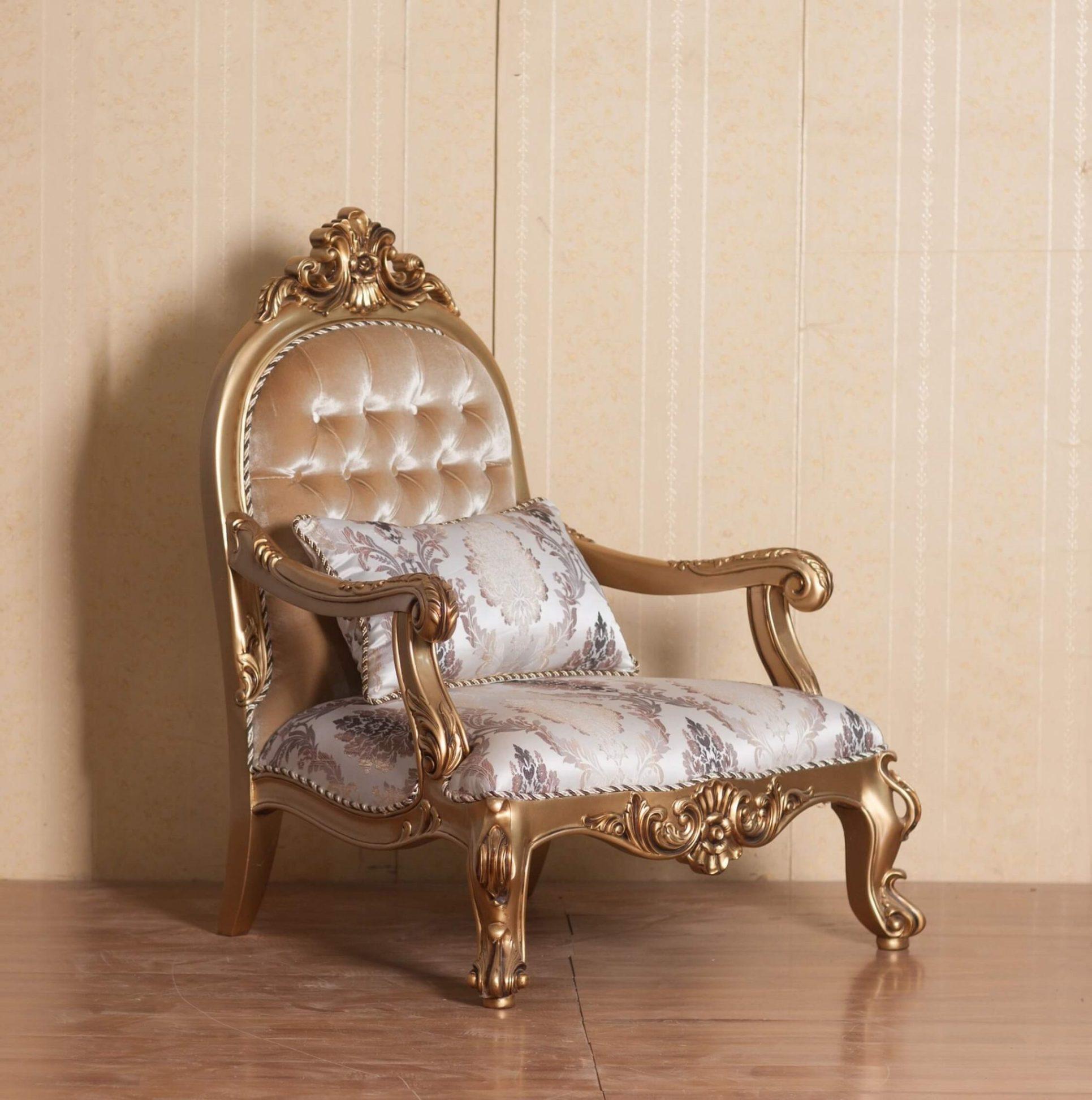 

    
 Order  Luxury Antique Bronze Wood Trim VENEZIA Sofa Set 3 Pcs EUROPEAN FURNITURE Classic
