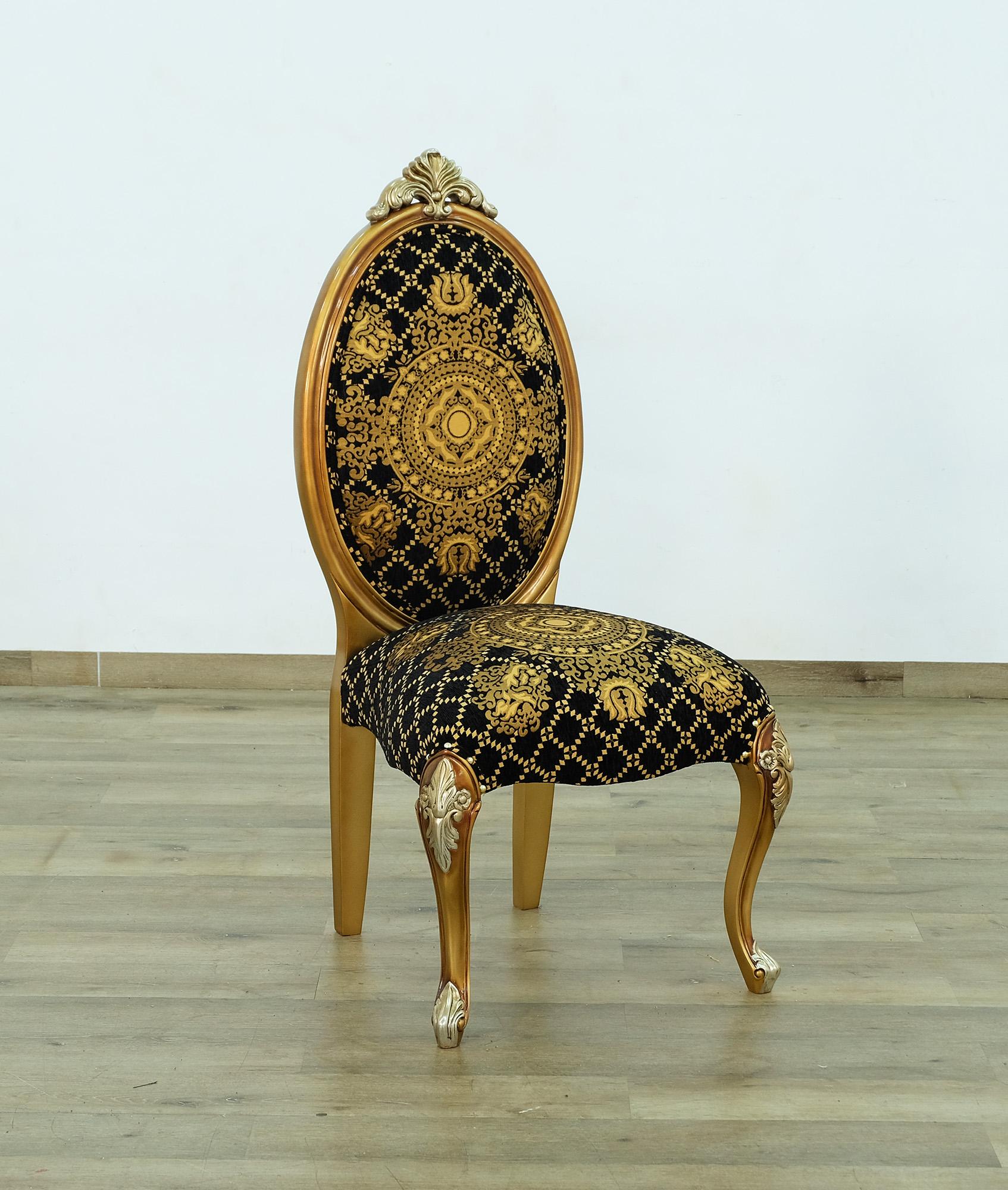 

    
42034-SC-Set-2 Luxury Antique Gold & Black Side Chair Set 2Ps EMPERADOR EUROPEAN FURNITURE
