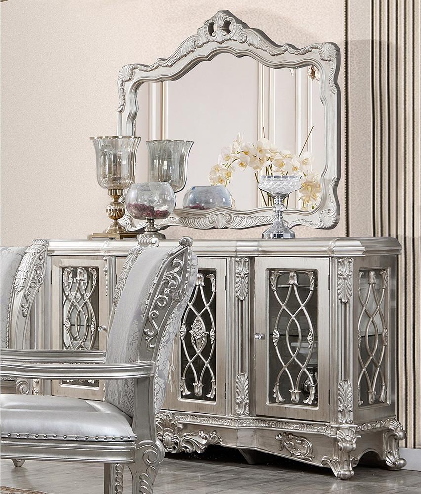

    
Luxury Antique Silver Grey Buffet Wood Carved Traditional Homey Design HD-5800GR
