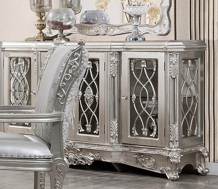 

    
Luxury Antique Silver Grey Buffet Wood Carved Traditional Homey Design HD-5800GR

