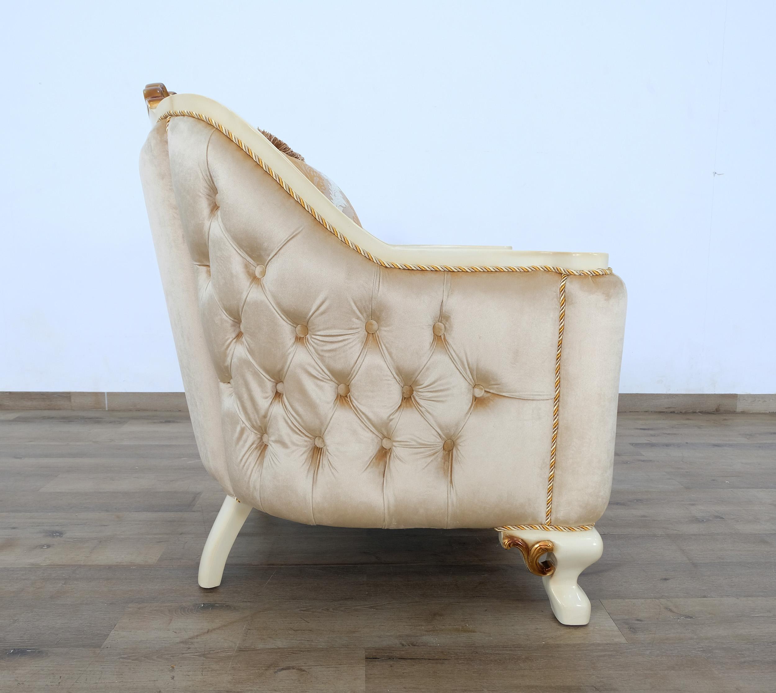 

    
45352-C-Set-2 Luxury Beige Antique Dark Gold Wood Trim ANGELICA Chair Set 2Pcs EUROPEAN FURNITURE
