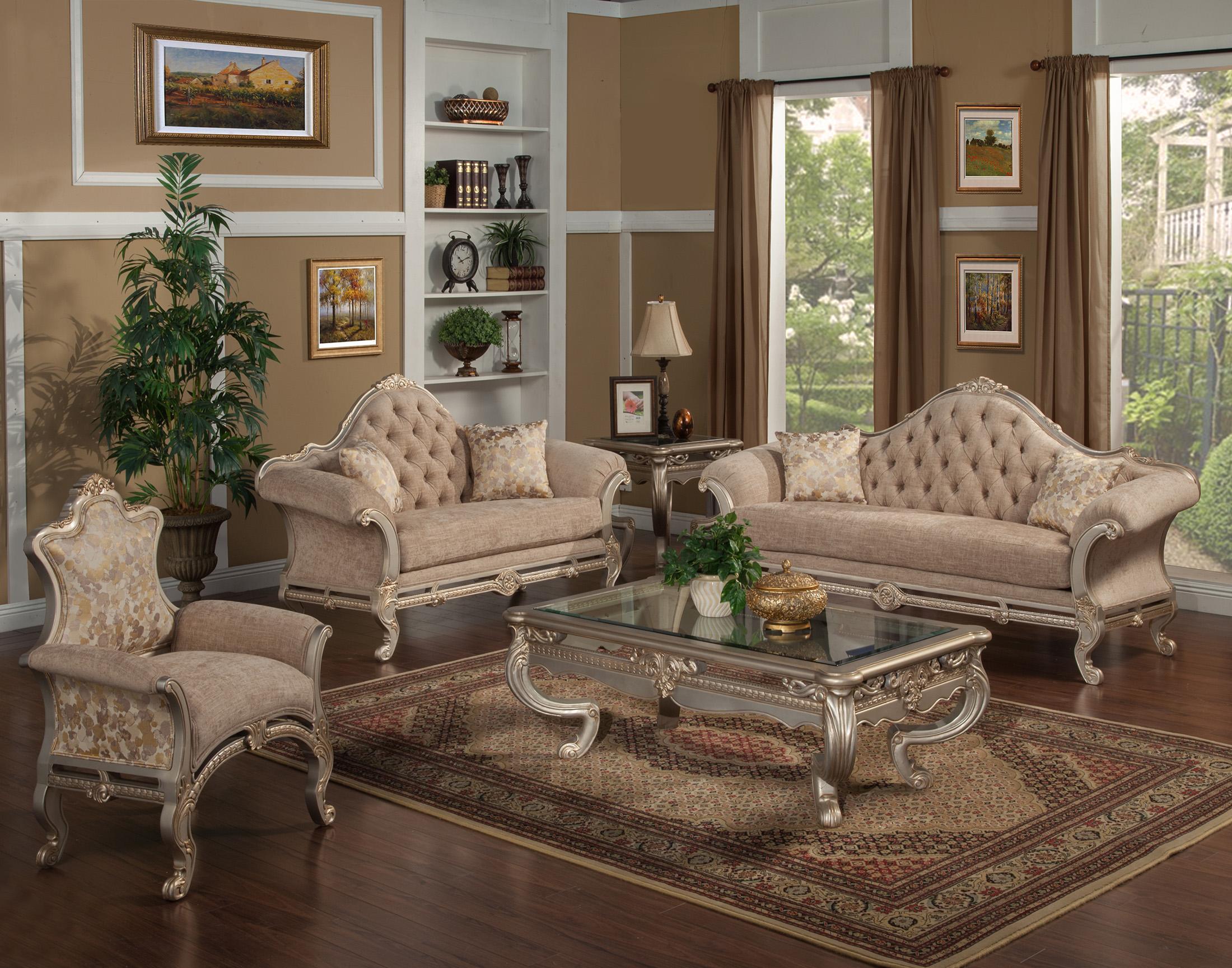 

                    
Homey Design Furniture HD-90021 Sofas Silver/Beige Chenille Purchase 

