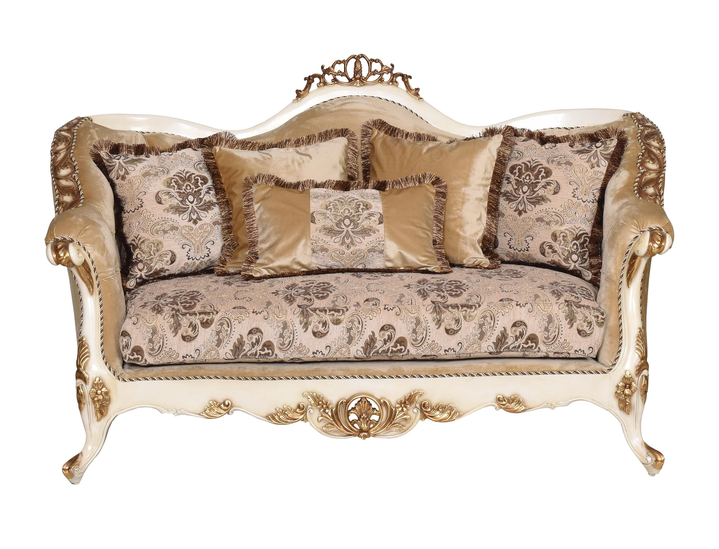 

    
37008-Set-4 Luxury Beige & Gold Wood Trim PARIS Sofa Set 4 Pcs EUROPEAN FURNITURE Traditional
