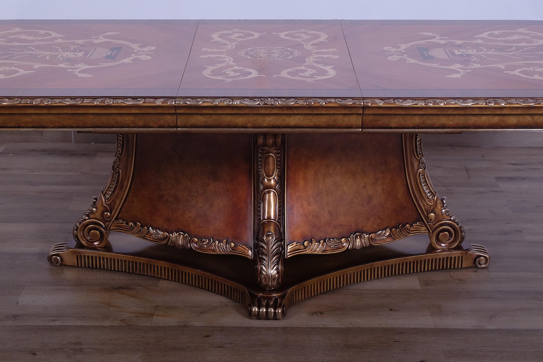 

    
40055-DT-Set-7 Luxury BELLAGIO Dining Table Set 7Pcs Parisian Bronze EUROPEAN FURNITURE Classic
