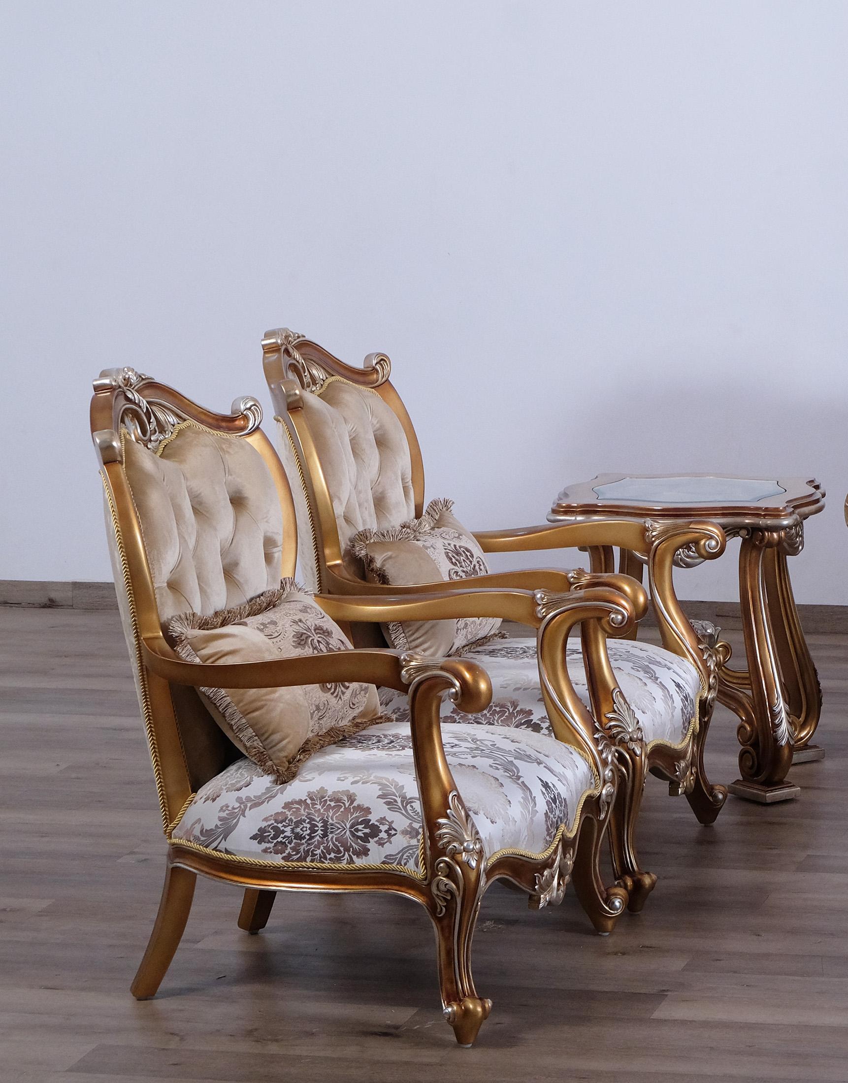 

    
Luxury Black & Sand Wood Trim AUGUSTUS II Chair Set 2 Pcs EUROPEAN FURNITURE Classic

