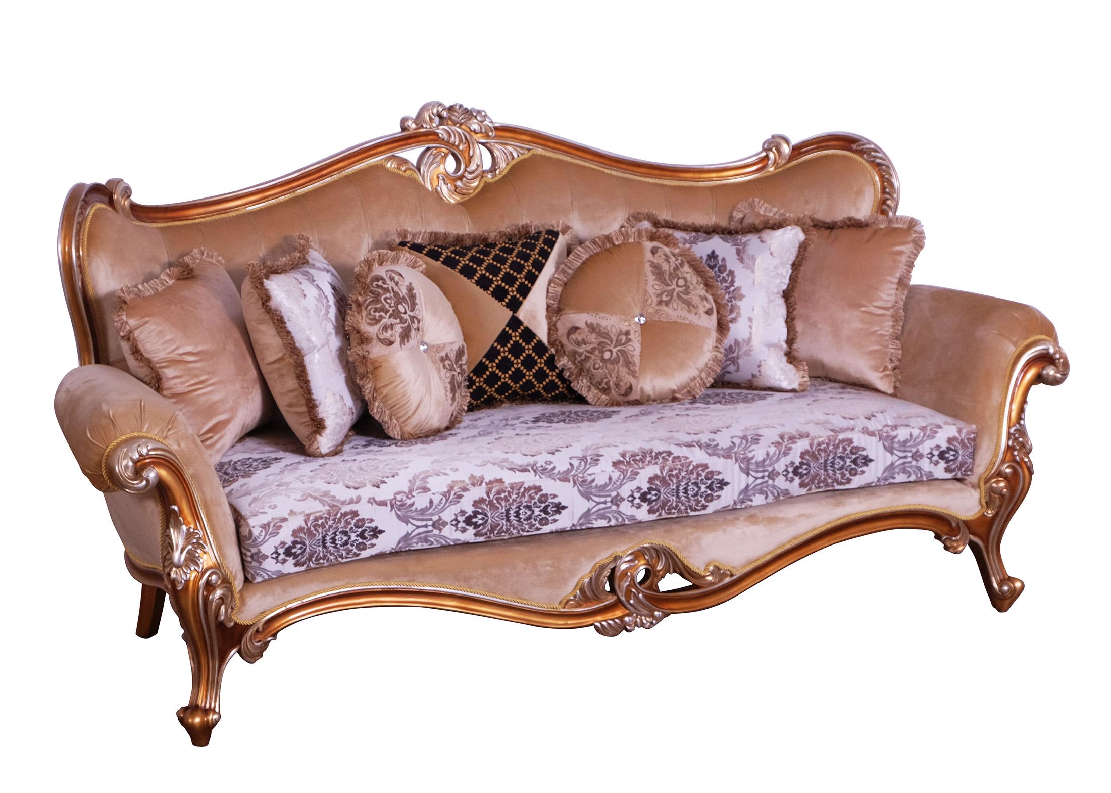 

    
Luxury Black & Sand Wood Trim AUGUSTUS II Sofa EUROPEAN FURNITURE Traditional
