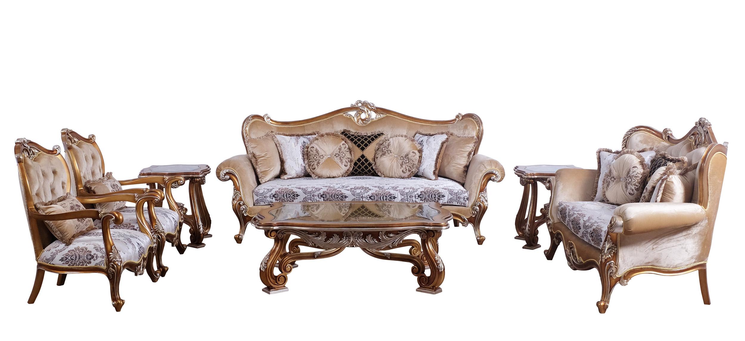 

    
 Photo  Luxury Black & Sand Wood Trim AUGUSTUS II Sofa EUROPEAN FURNITURE Traditional
