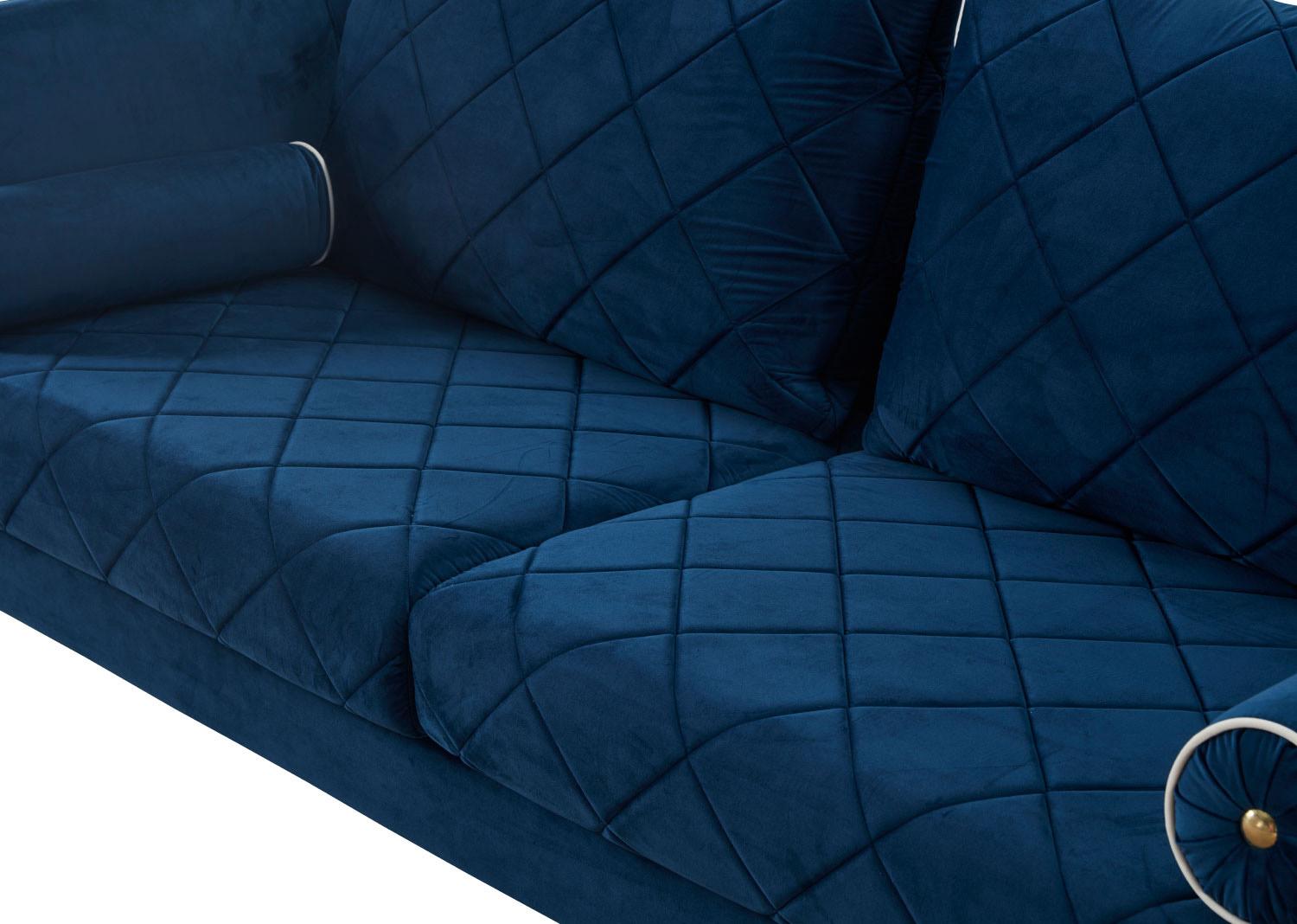 

    
Luxury Blue Velvet SIPARIO VITA Sofa Set 3P EF-22560 EUROPEAN FURNITURE Modern
