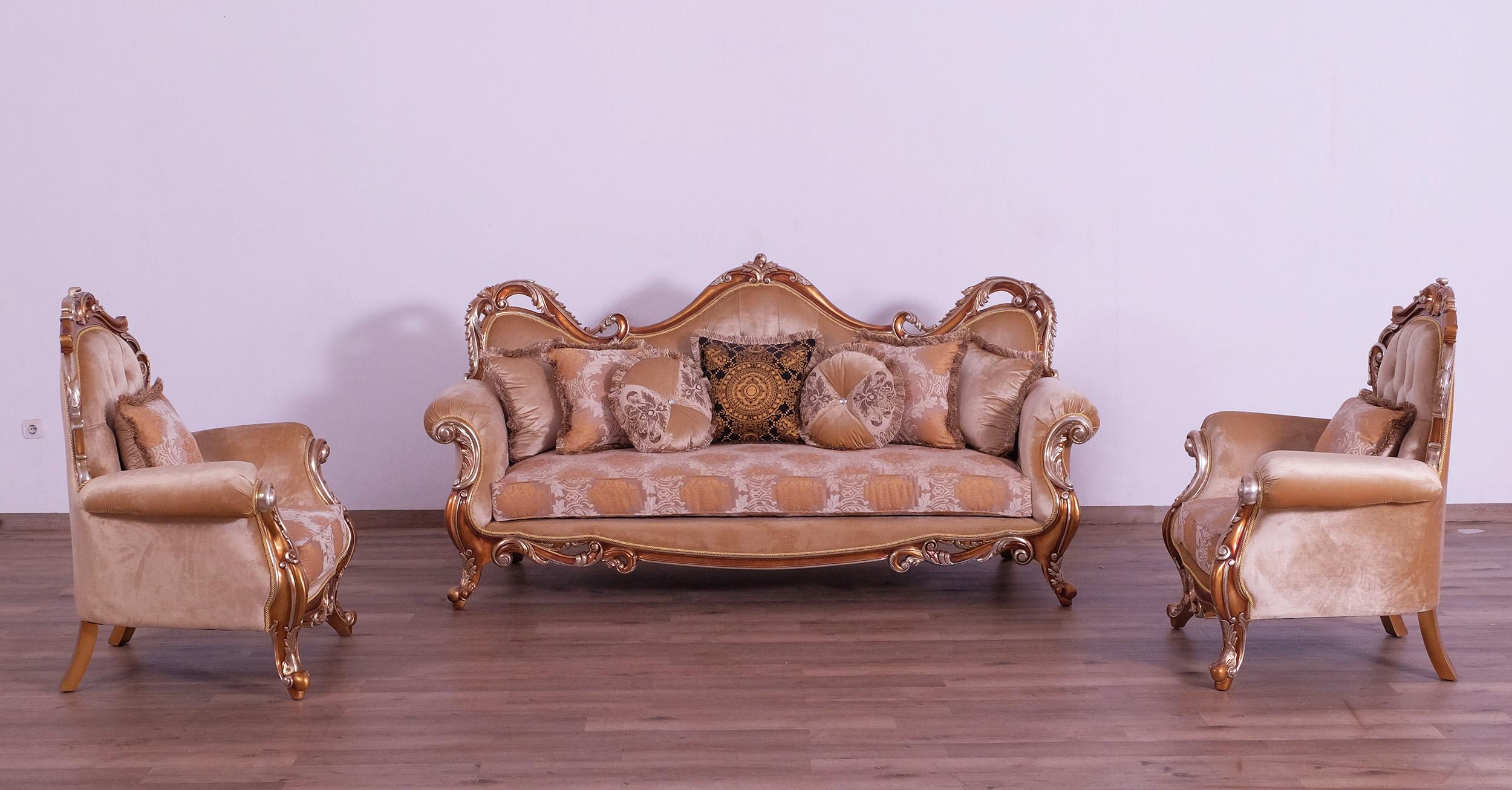 

    
38994-C-Set-2 Luxury Brown & Gold Wood Trim TIZIANO Chair Set 2 Pcs EUROPEAN FURNITURE Traditional
