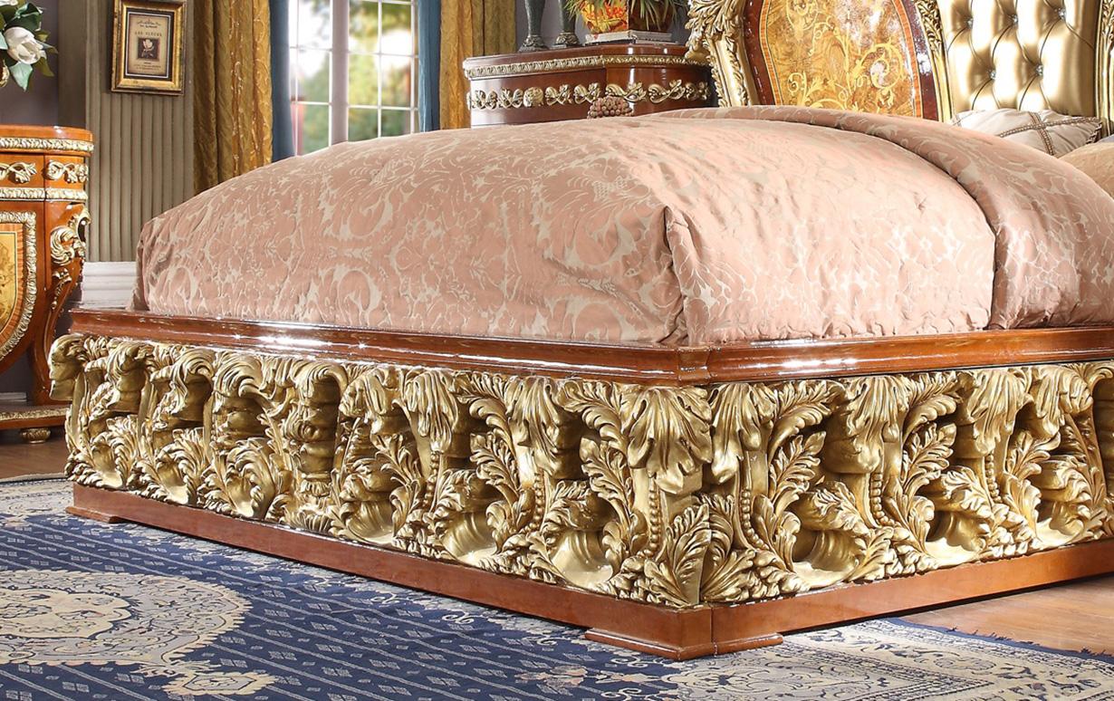

                    
Homey Design Furniture HD-8024 Platform Bedroom Set Light Cherry/Tan/Gold/Amber Leather Purchase 
