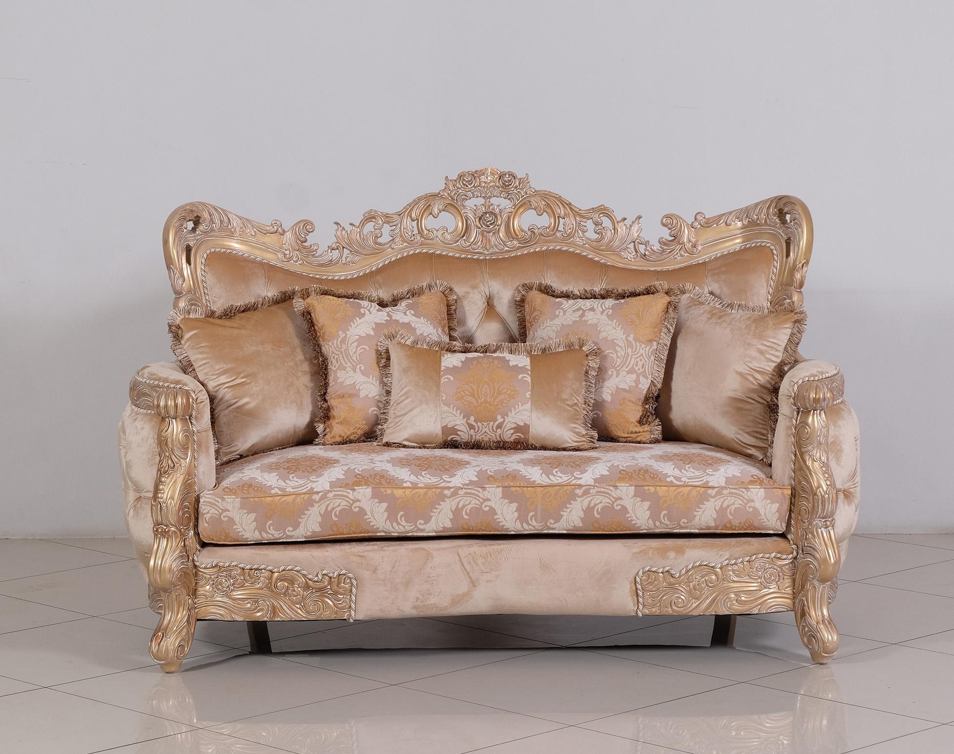 

    
Luxury Champagne & Cooper IMPERIAL PALACE Loveseat EUROPEAN FURNITURE Classic
