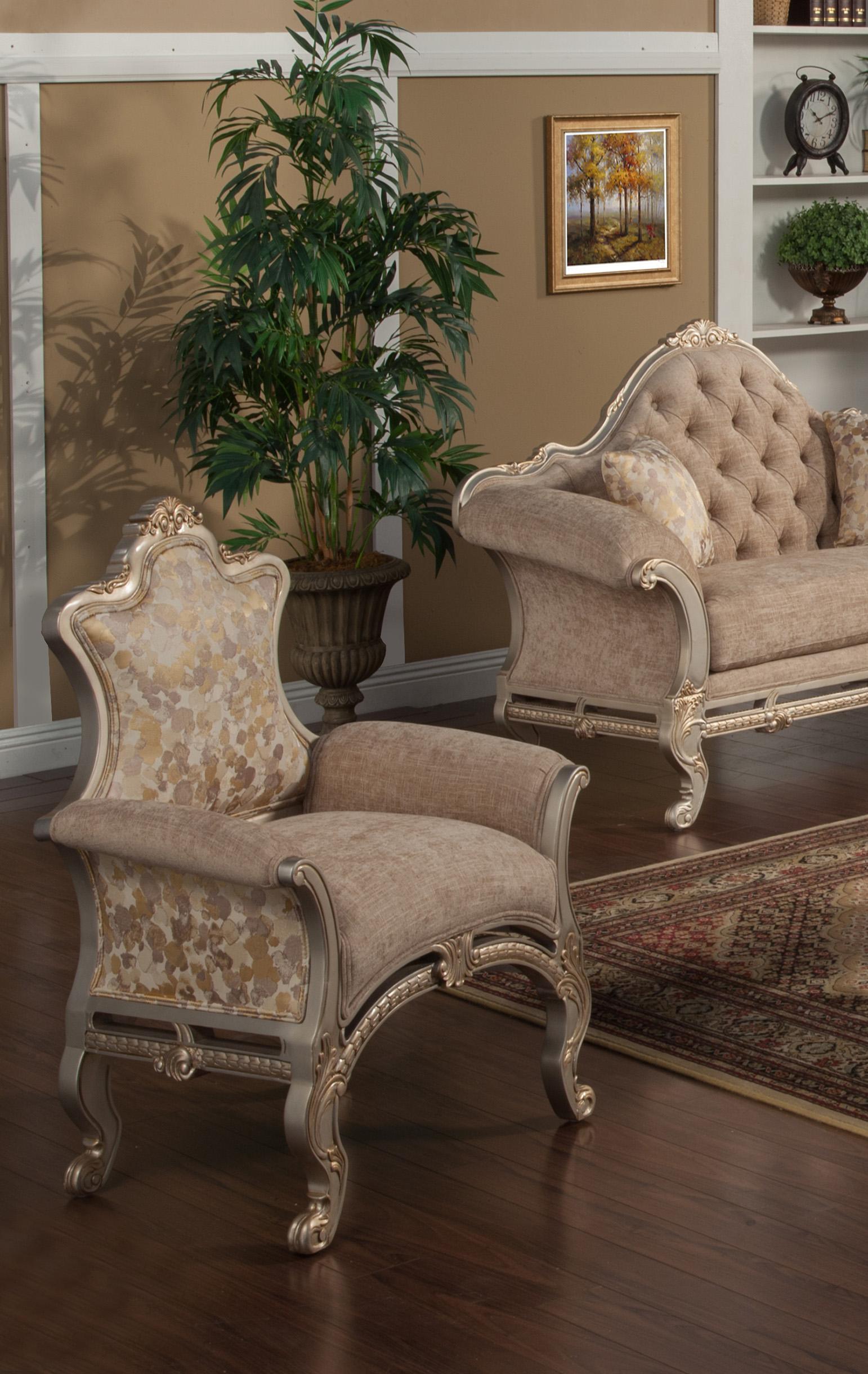 

    
Homey Design Furniture HD-90021 Sofa Loveseat Chair Coffee Table Silver/Beige HD-90021 SLACCT-Set-4
