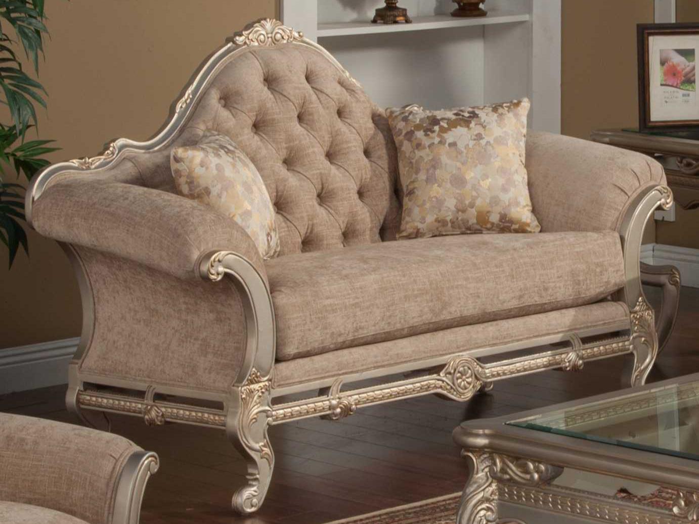 

    
Homey Design Furniture HD-90021 Sofa Loveseat Silver/Beige HD-90021 SL-Set-2
