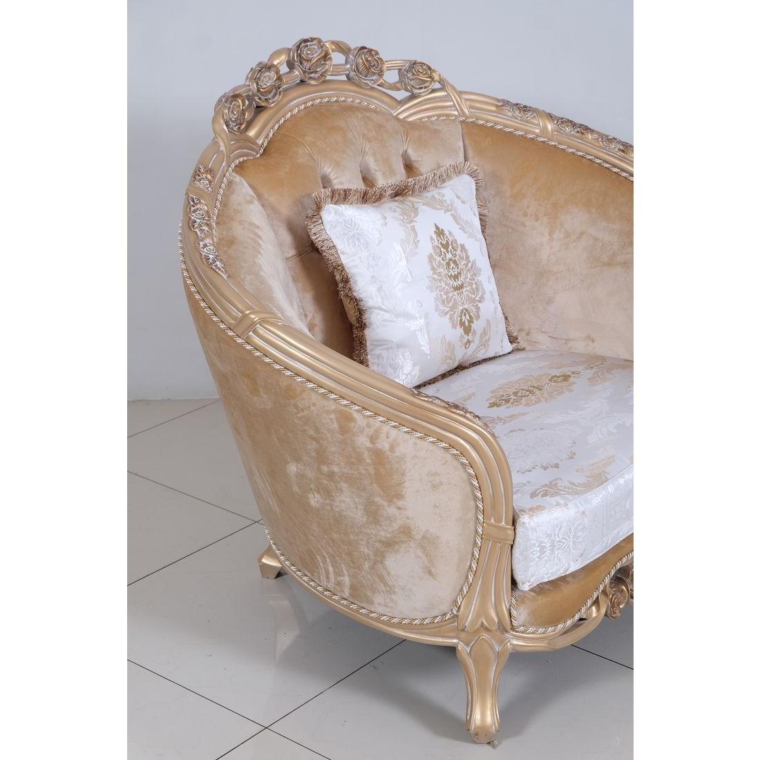 

        
EUROPEAN FURNITURE VALENTINA Arm Chair Off-White/Copper/Champagne Fabric 663701289503
