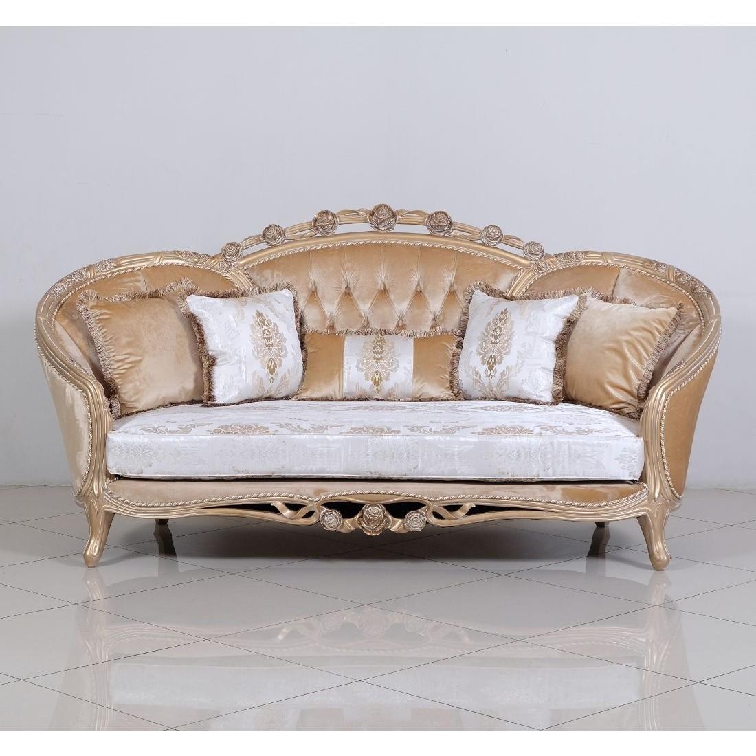 

        
EUROPEAN FURNITURE VALENTINA Sofa Set Off-White/Copper/Champagne Fabric 663701289480
