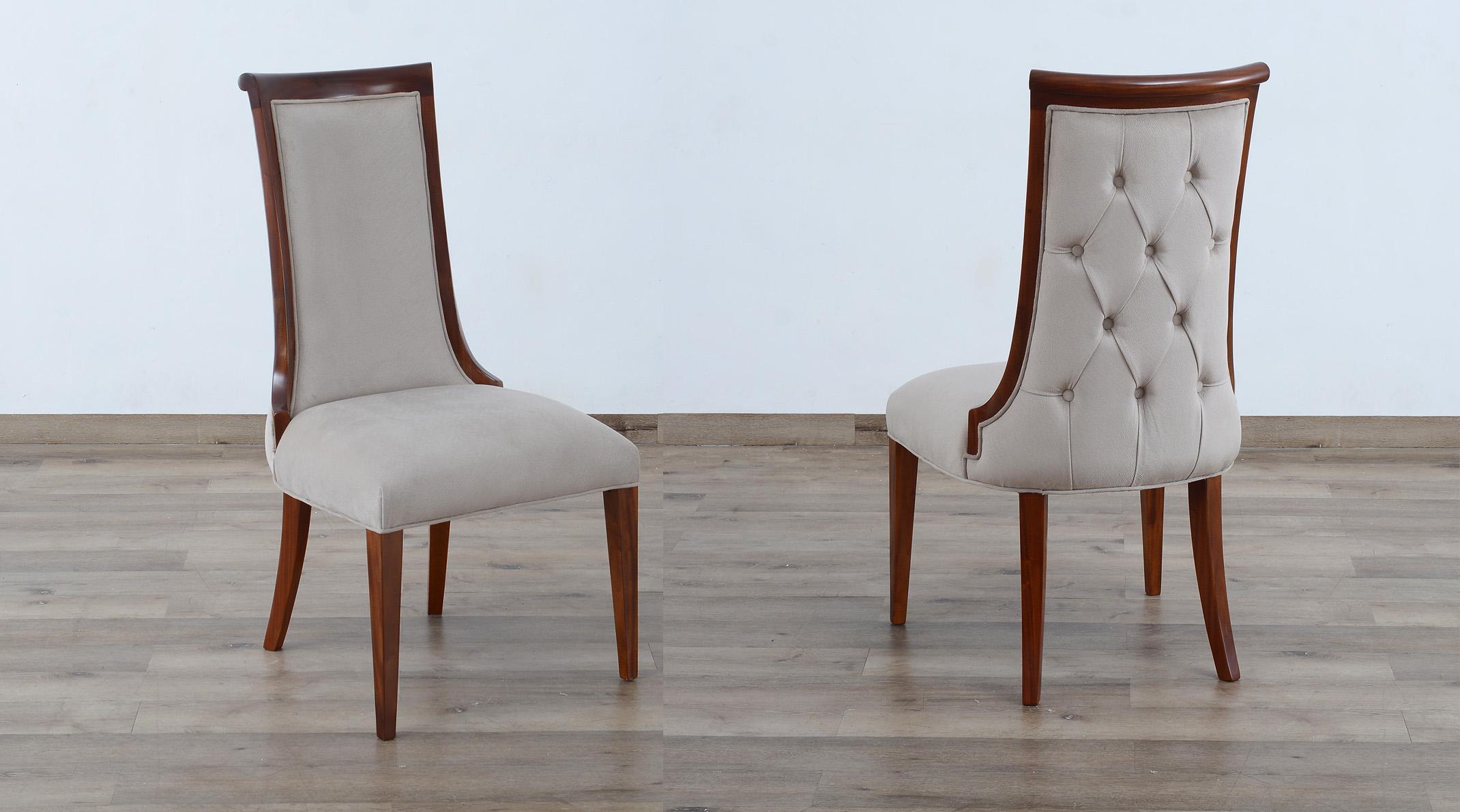 

    
Luxury Dark Mocha & Light Gray GLAMOUR Dining Chair Set 2Pcs EUROPEAN FURNITURE
