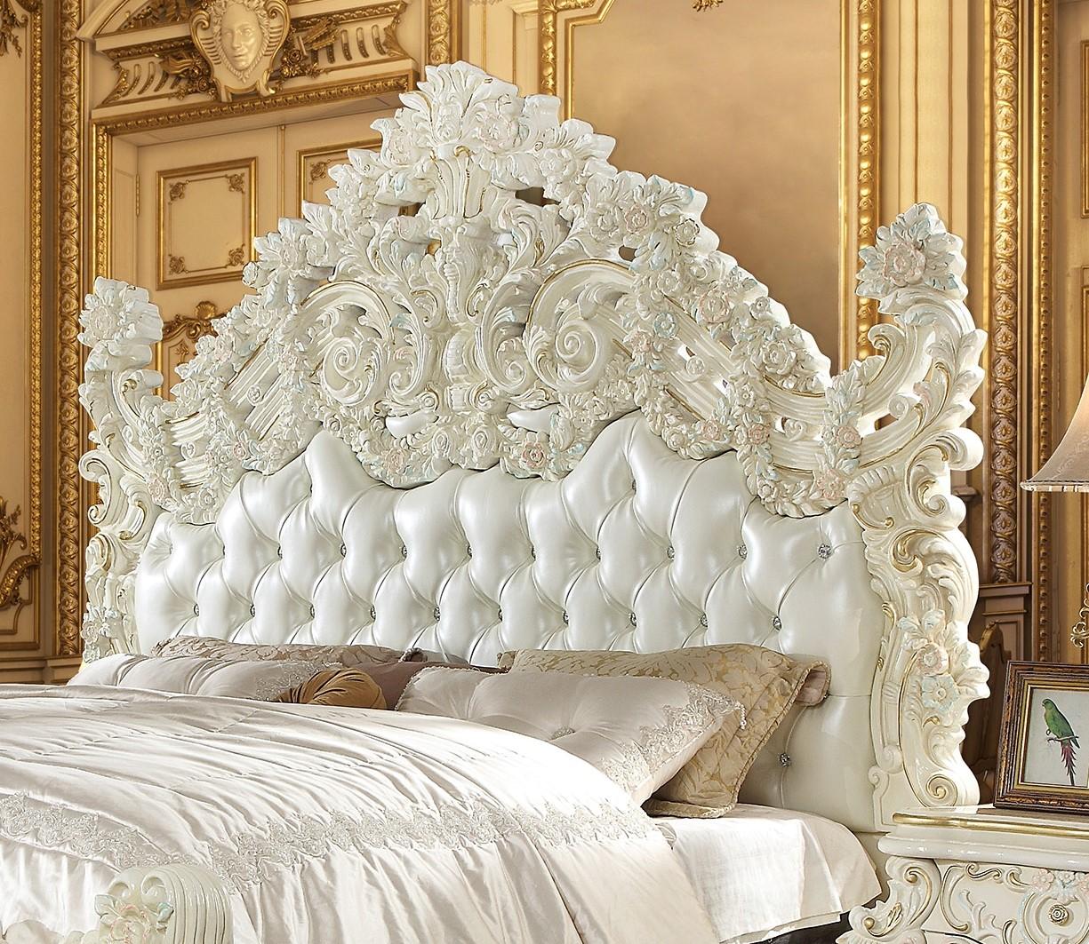 

    
Homey Design Furniture HD-8089 Sleigh Bed White/Gold HD-CK8089
