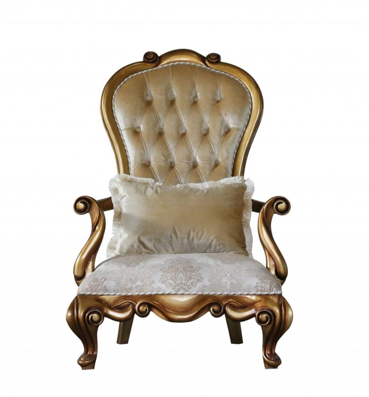 

    
Luxury Gold & Bronze CARLOTTA Chair EUROPEAN FURNITURE Traditional Classic
