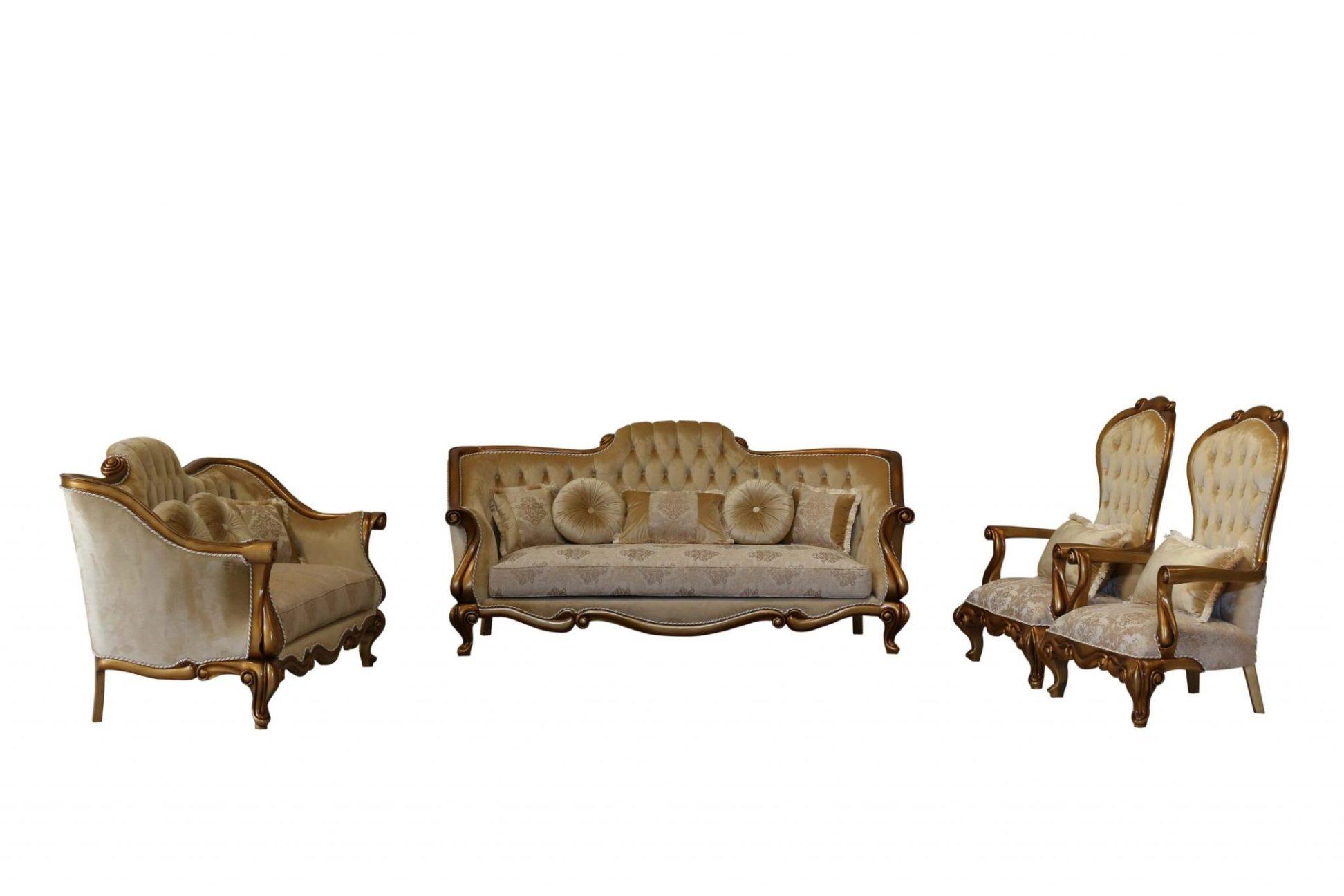 

    
 Shop  Luxury Gold & Bronze CARLOTTA Chair Set 2 Pcs EUROPEAN FURNITURE Traditional Classic
