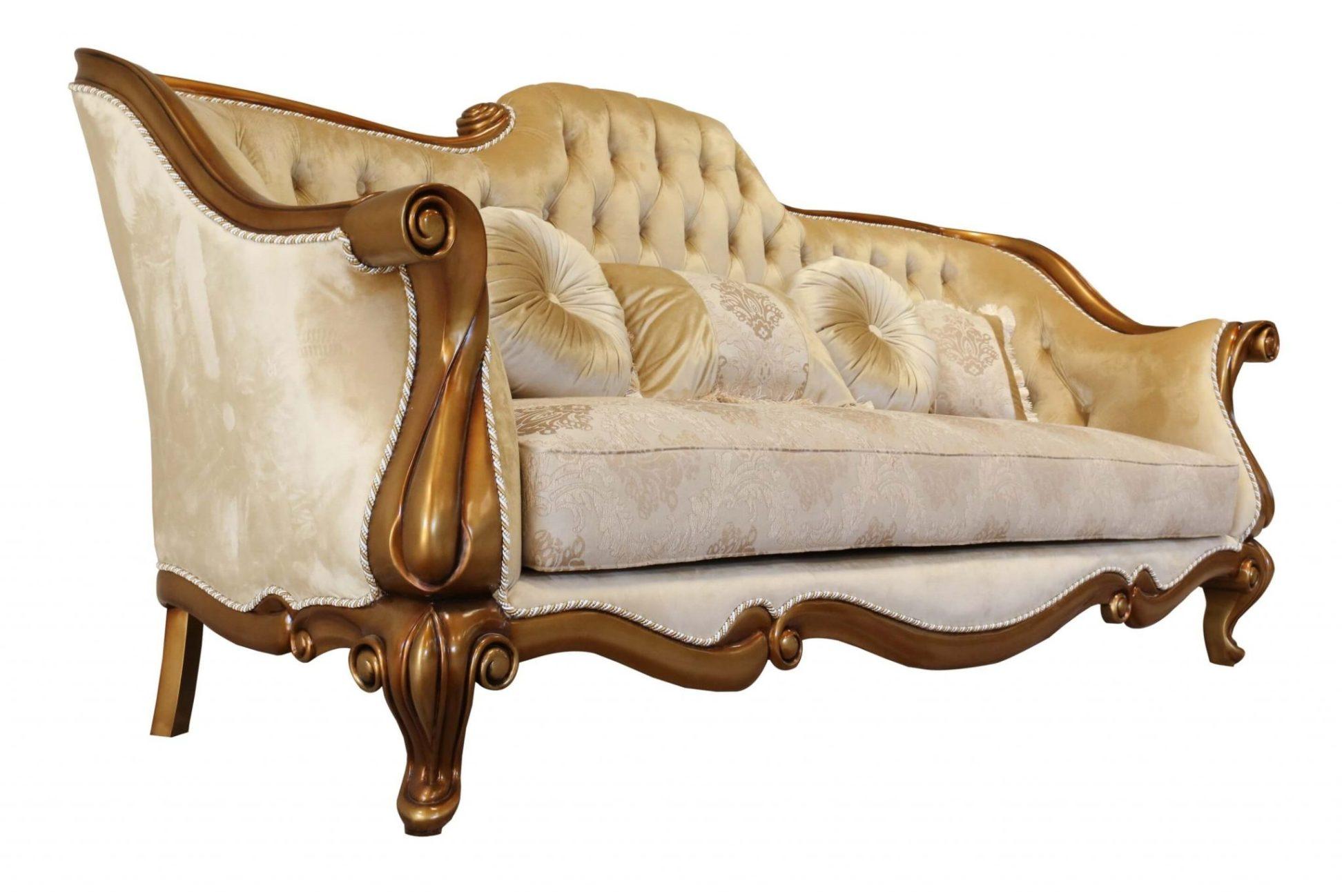 

        
EUROPEAN FURNITURE CARLOTTA Sofa Set Gold/Bronze Fabric 663701290141
