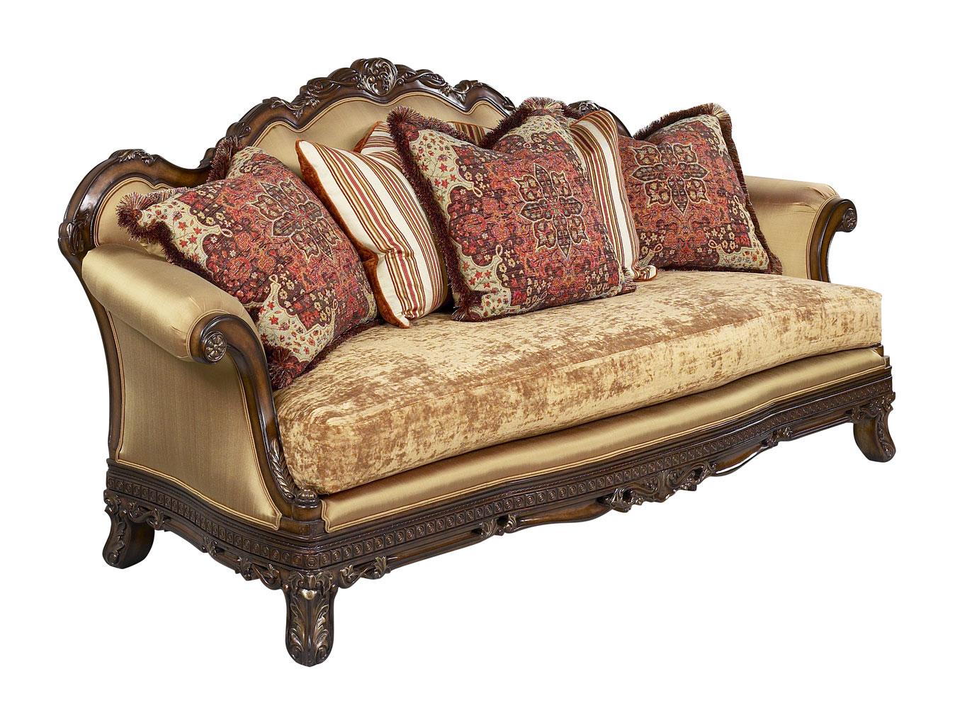 

                    
Homey Design Furniture HD-90015 BR Sofa Loveseat Gold/Dark Brown/Golden Beige Chenille Purchase 

